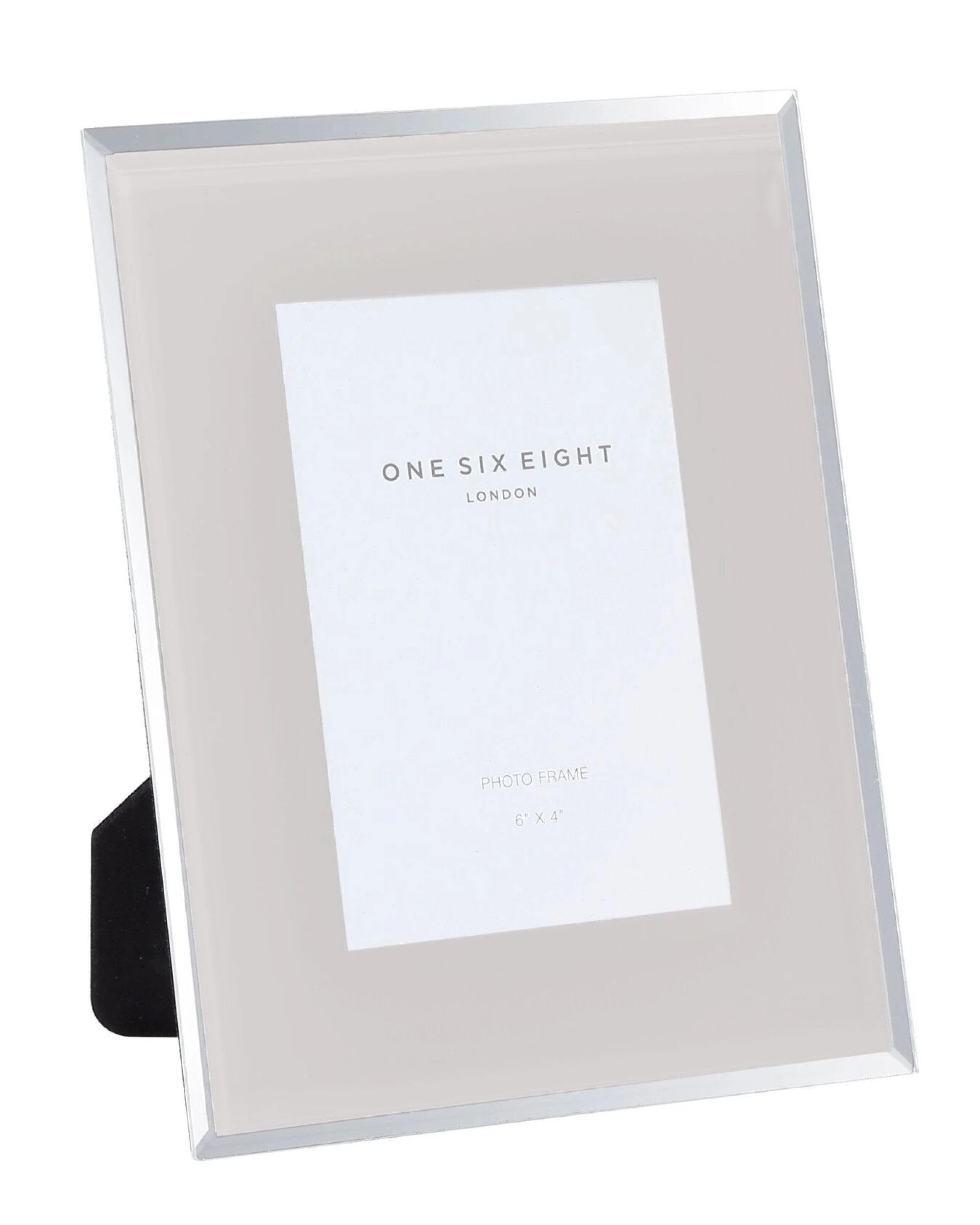 1 One Six Eight London Clara Glass Photo Frame - 6 x 4 - Cloud Grey - Grey, 1 of 2