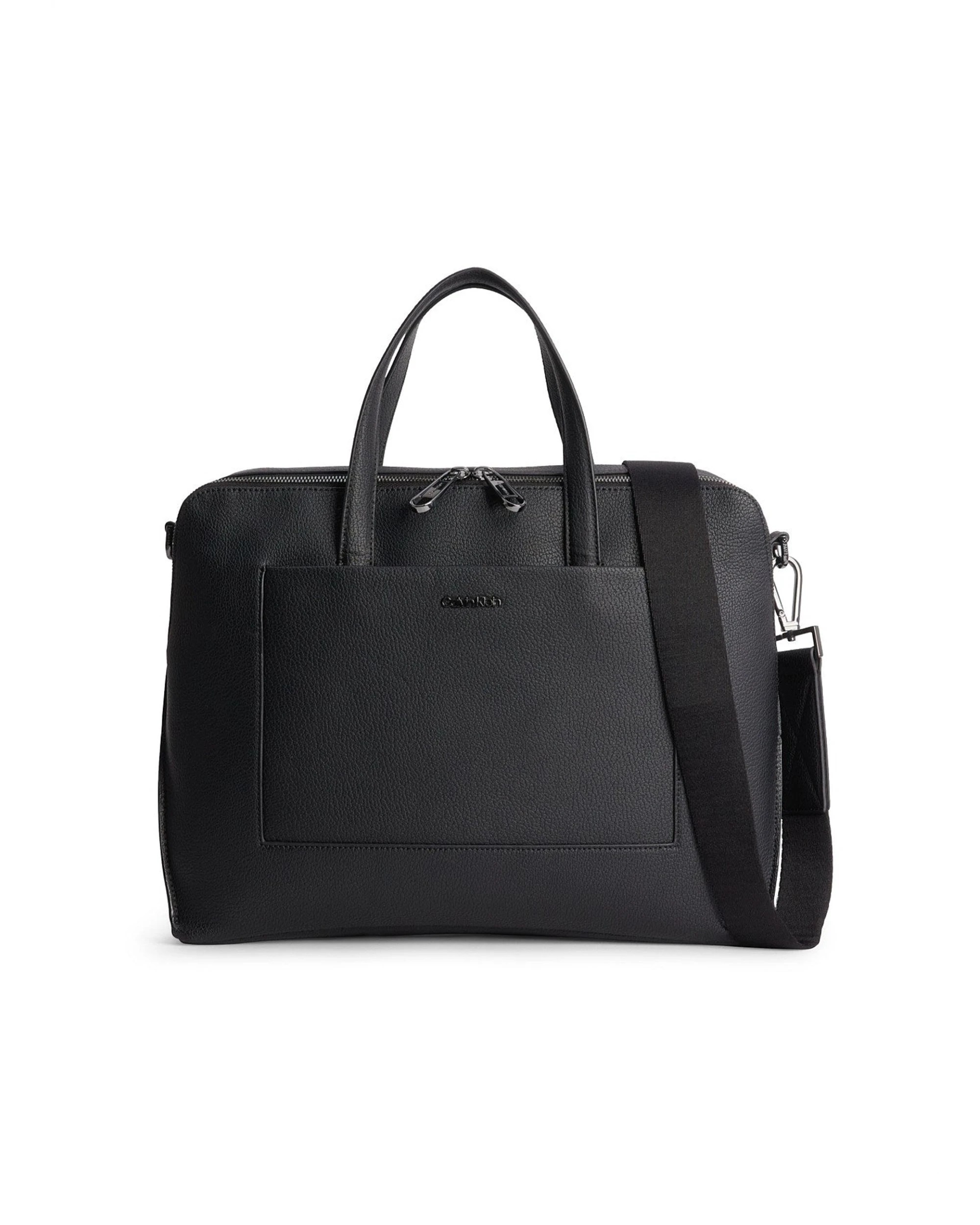 1 Calvin Klein Diagonal Laptop Storage Bag - Black, 1 of 3