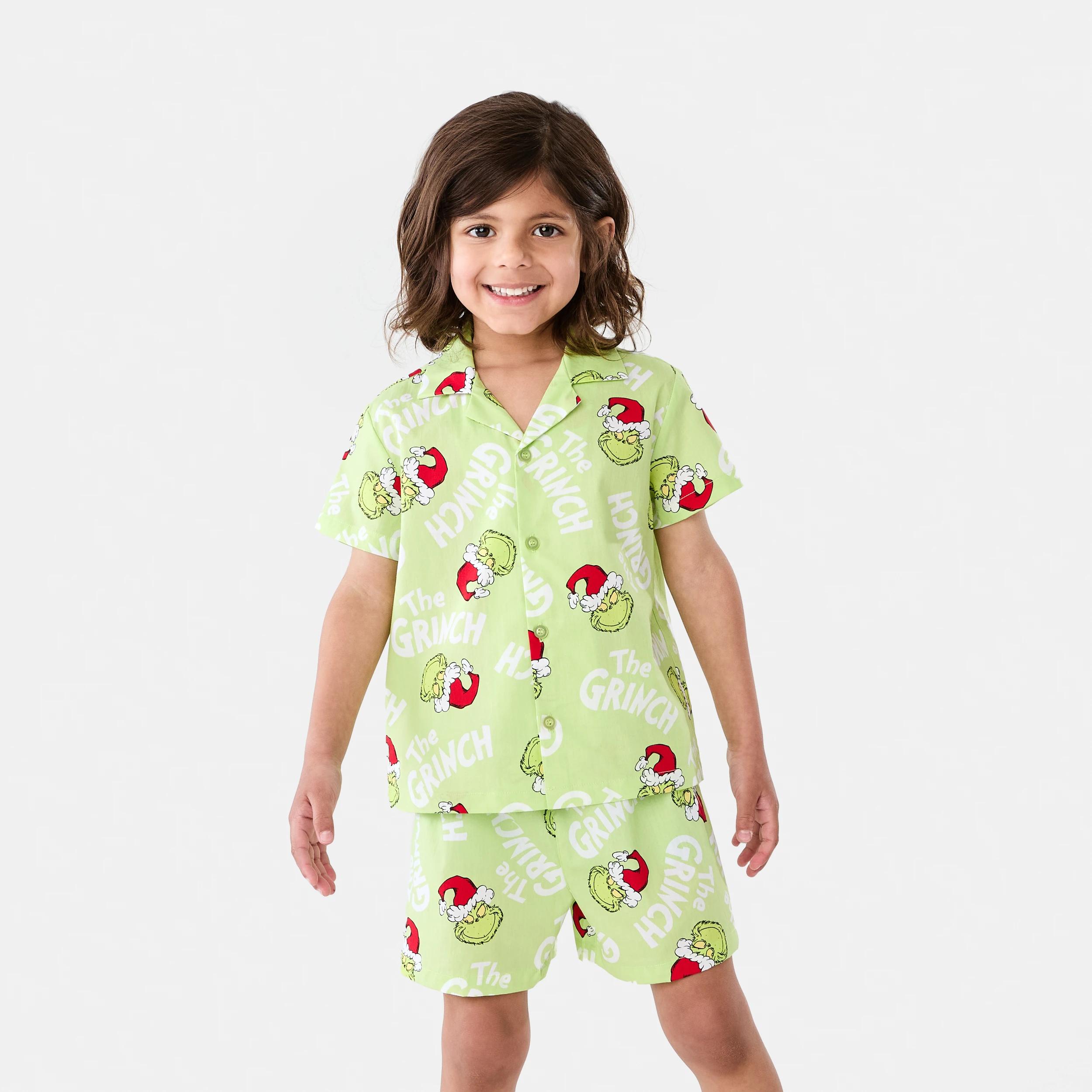1 The Grinch License Family Matching Woven Pyjama Set GRINCH, 1 of 10