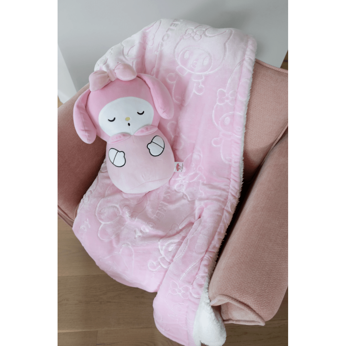 3 Hello Kitty Melody Blanket With Cushion
 - Pink, 3 of 4
