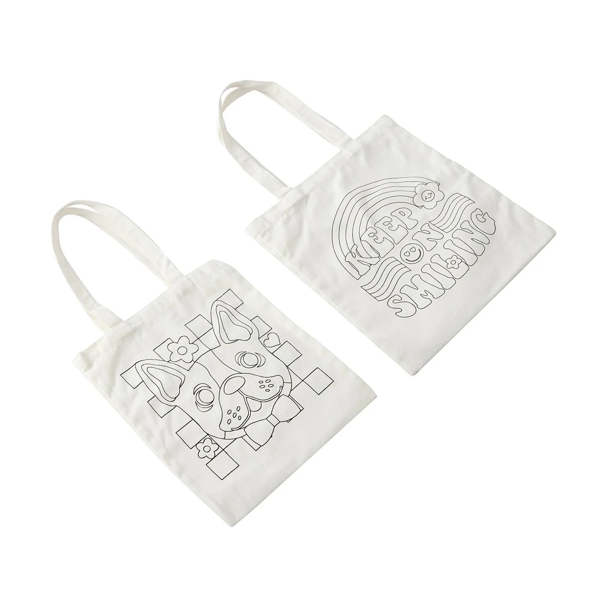 4 8 Piece Colour Your Own Tote Bag Kit - Assorted, 4 of 9