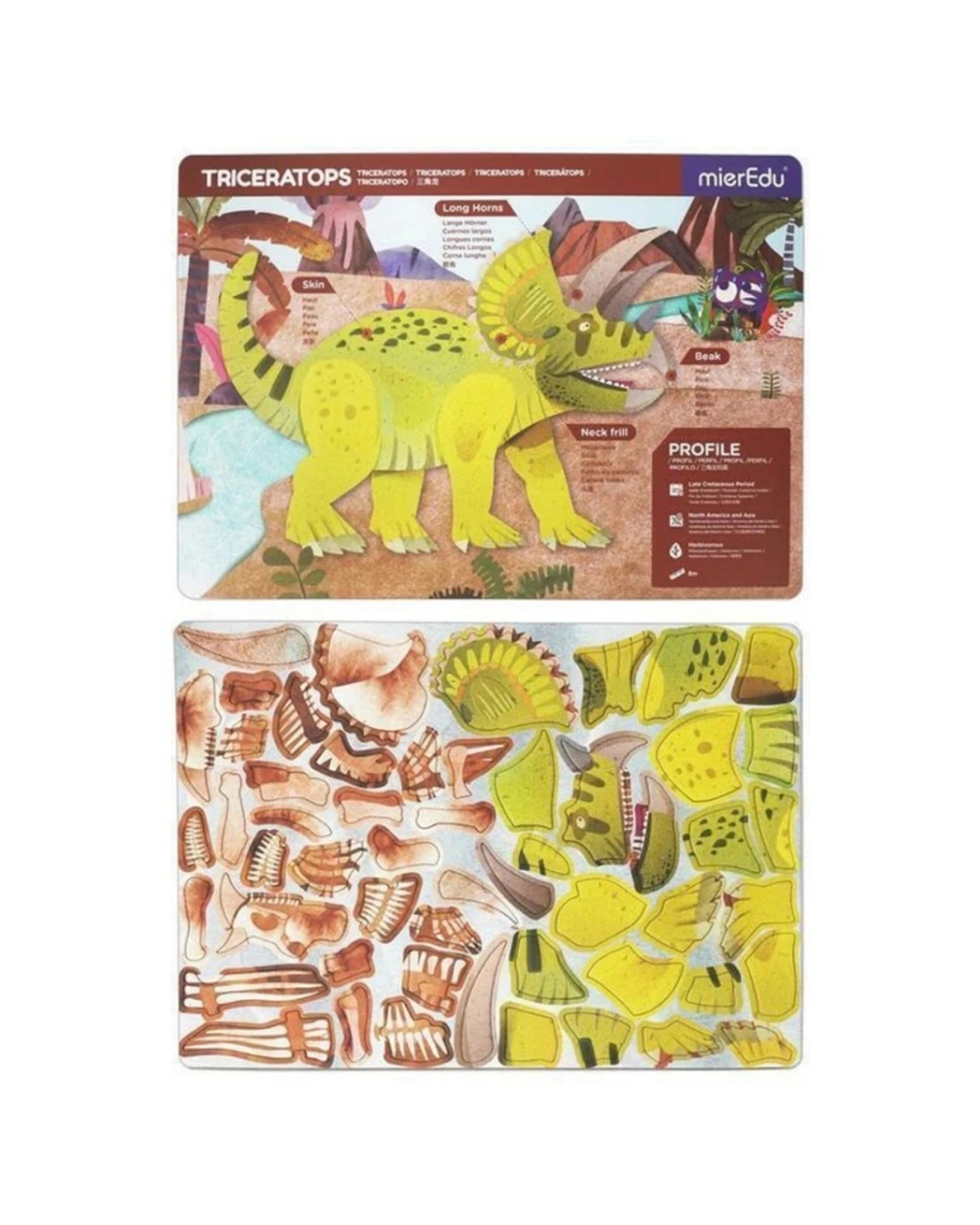 3 Mieredu Magnetic Pad Triceratops Stem Learning Kids Educational Toy, 3 of 3
