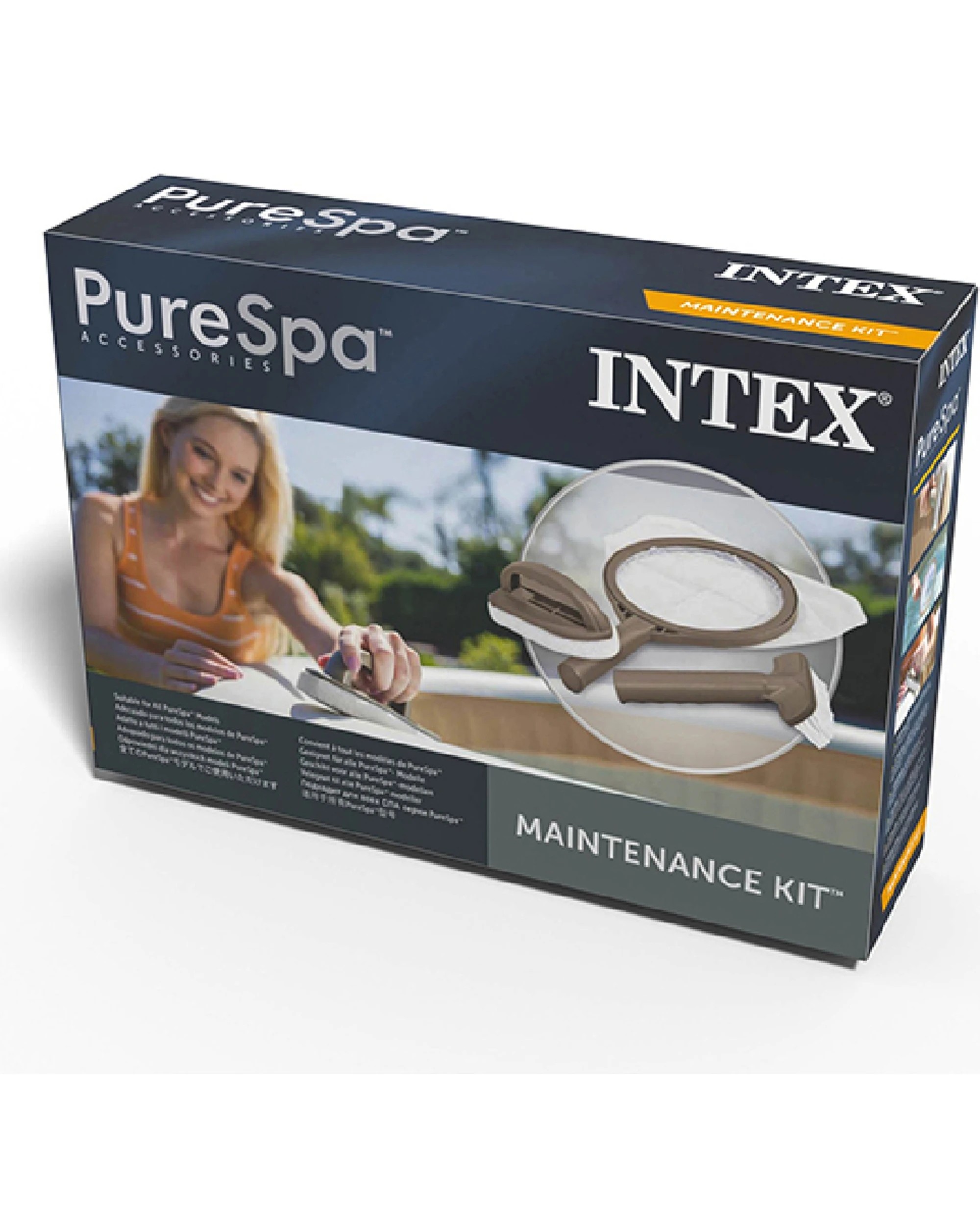 2 Intex 3pc Maintenance Skimmer/Scrubber Pad Cleaning Kit For PureSpa - Multi, 2 of 5
