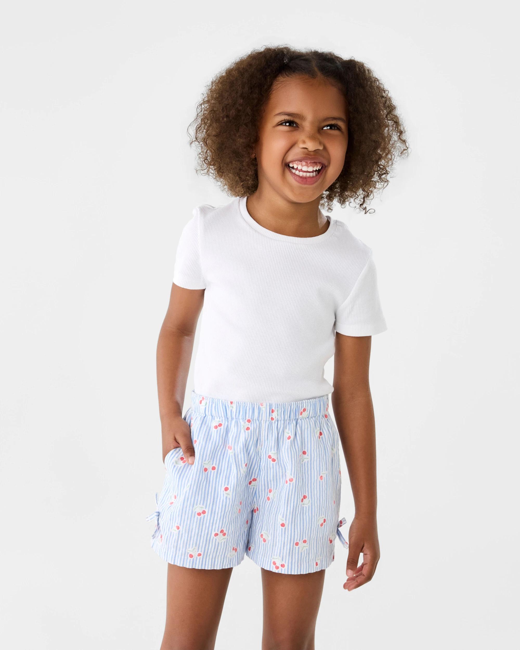 1 Woven Shorts Blu Cherry, 1 of 6