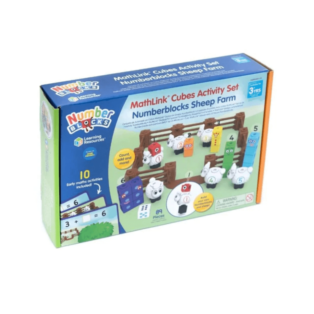 1 Hand2Mind NumberBlocks Counting Sheep MathLink Cube Activity Set, 1 of 3