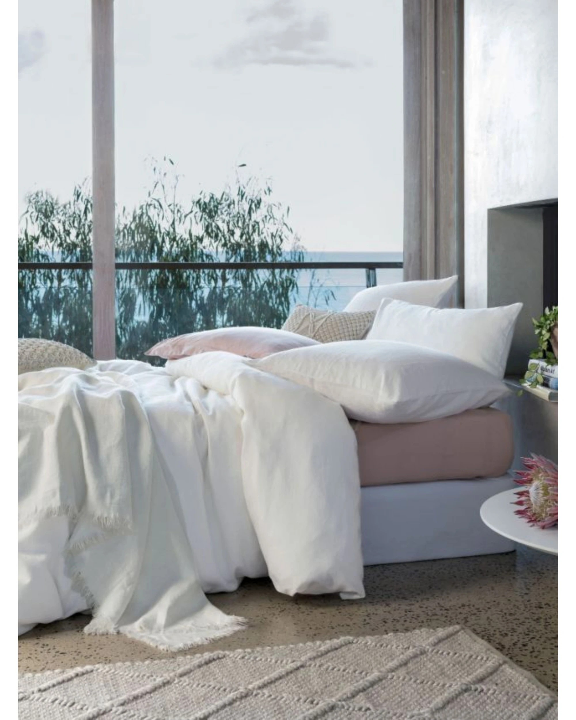 2 Linen House Nimes Quilt Cover Set - King Bed - White, 2 of 4