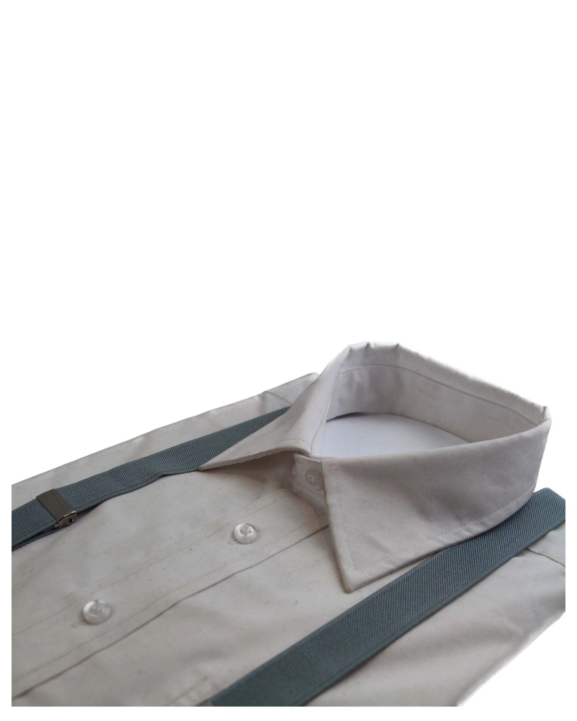 2 Zasel Mens Adjustable 85cm Suspenders - Grey, 2 of 2