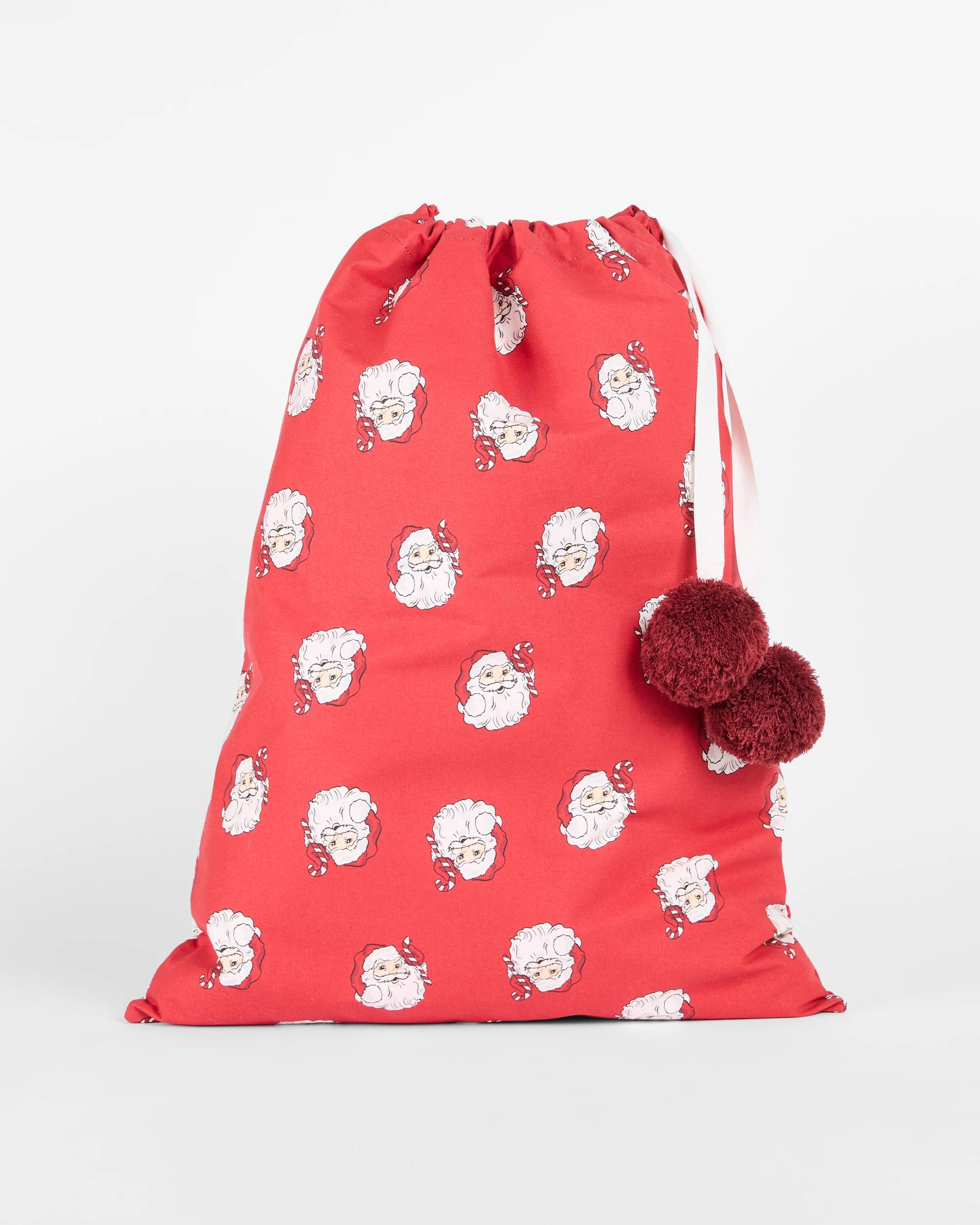 1 Target Kids Christmas Vintage Santa Sack SANTA FACE, 1 of 2