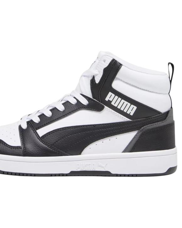 Puma Mens Rebound V6 Sneakers White/ Black Shoes