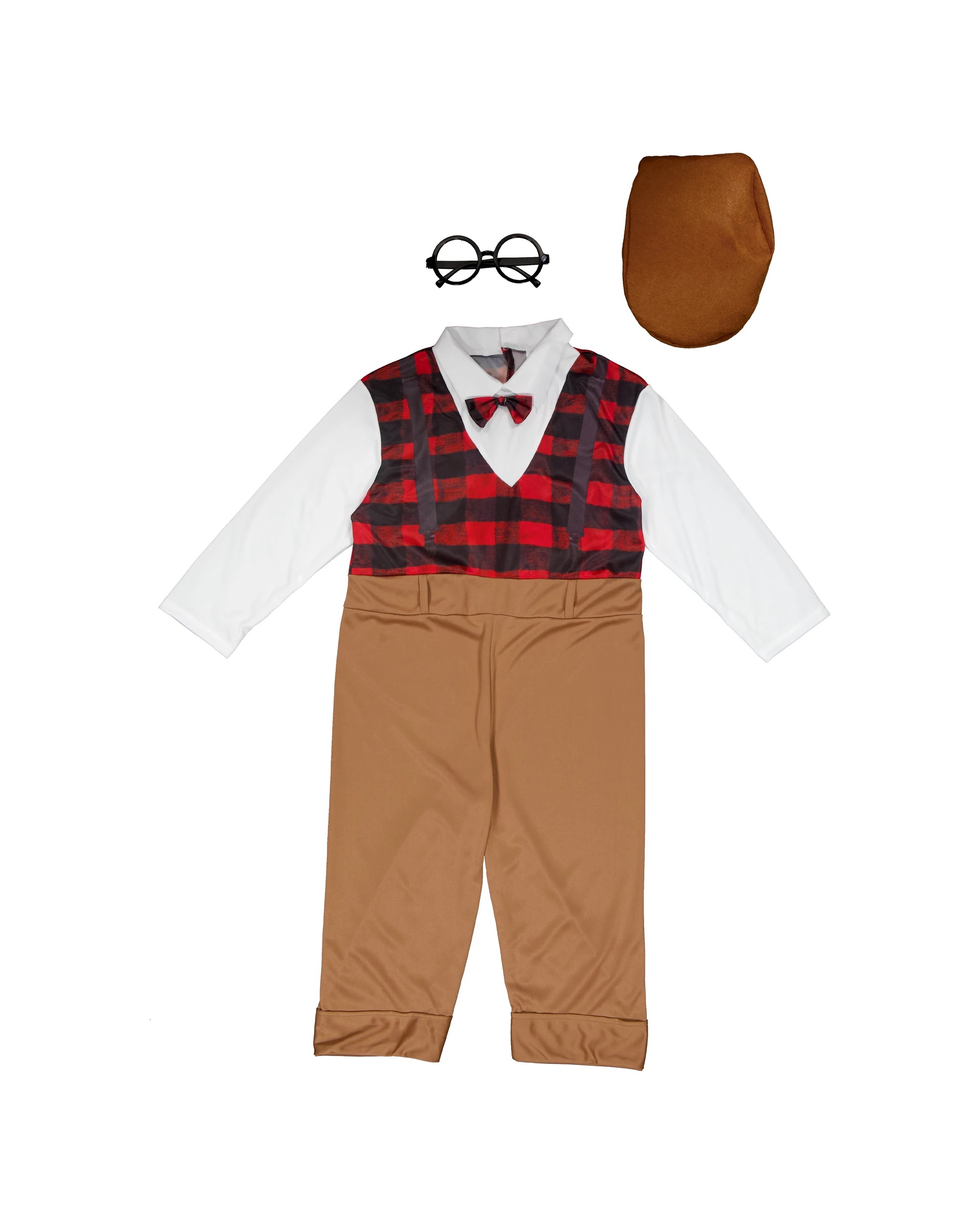 1 3 Piece Old Man Costume - Ages 4-6, 1 of 4