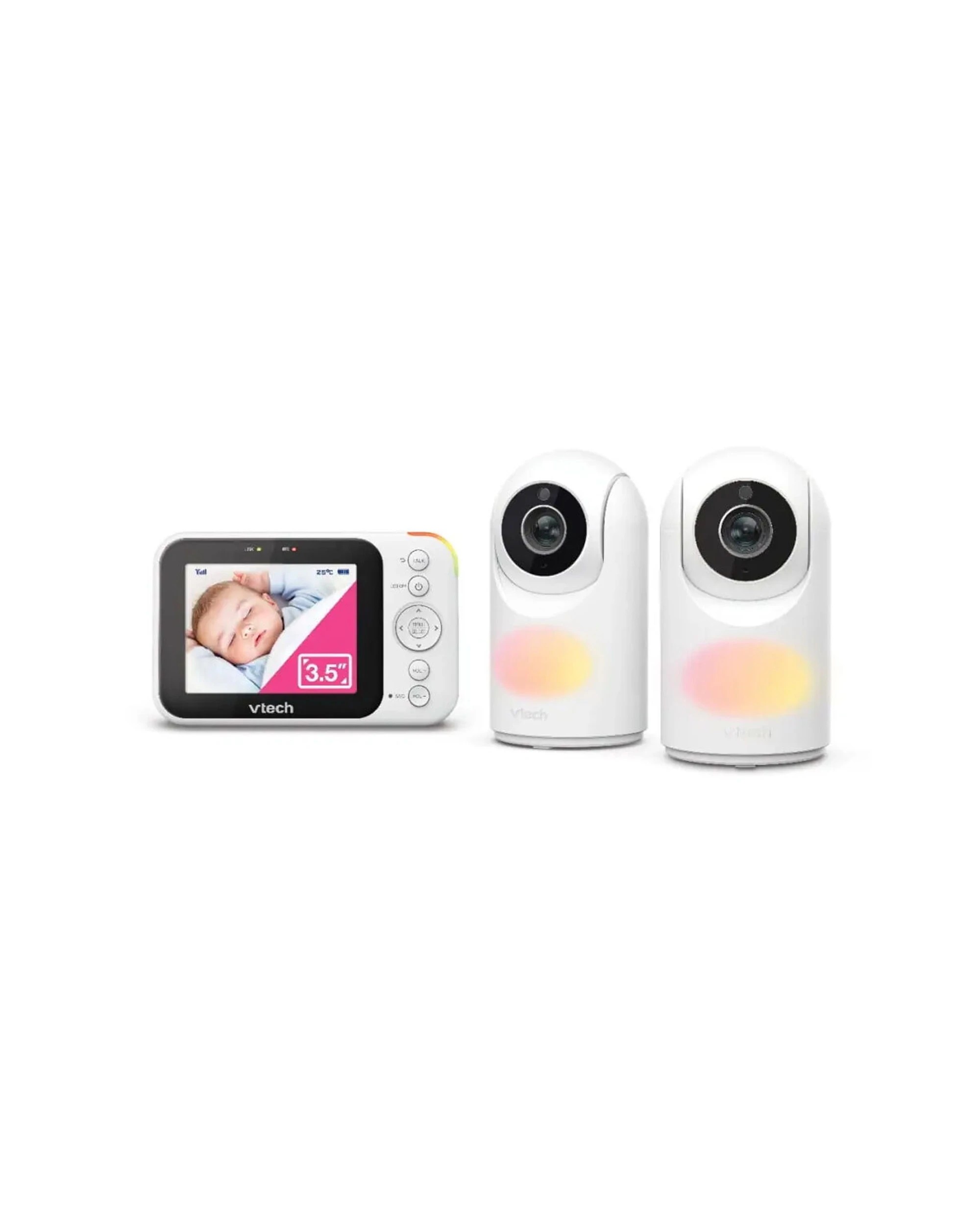 3 Vtech 2-camera Pan & Tilt Video & Audio Baby Monitor
 - White, 3 of 3