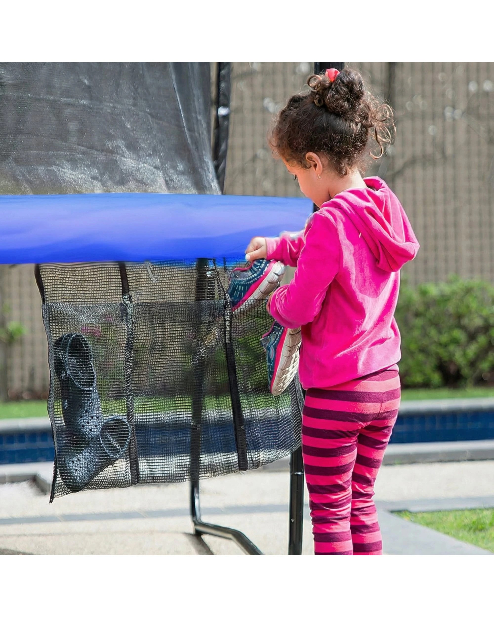 4 Kahuna 16ft Trampoline with Roof in Blue - Blue, 4 of 6
