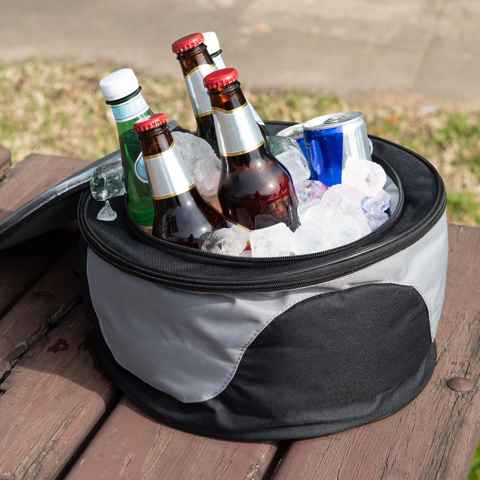10 Havana Outdoors 2-IN-1 BBQ Grill Cooler Combo Set Outdoor Camping Picnic - Black - Black, 10 of 10
