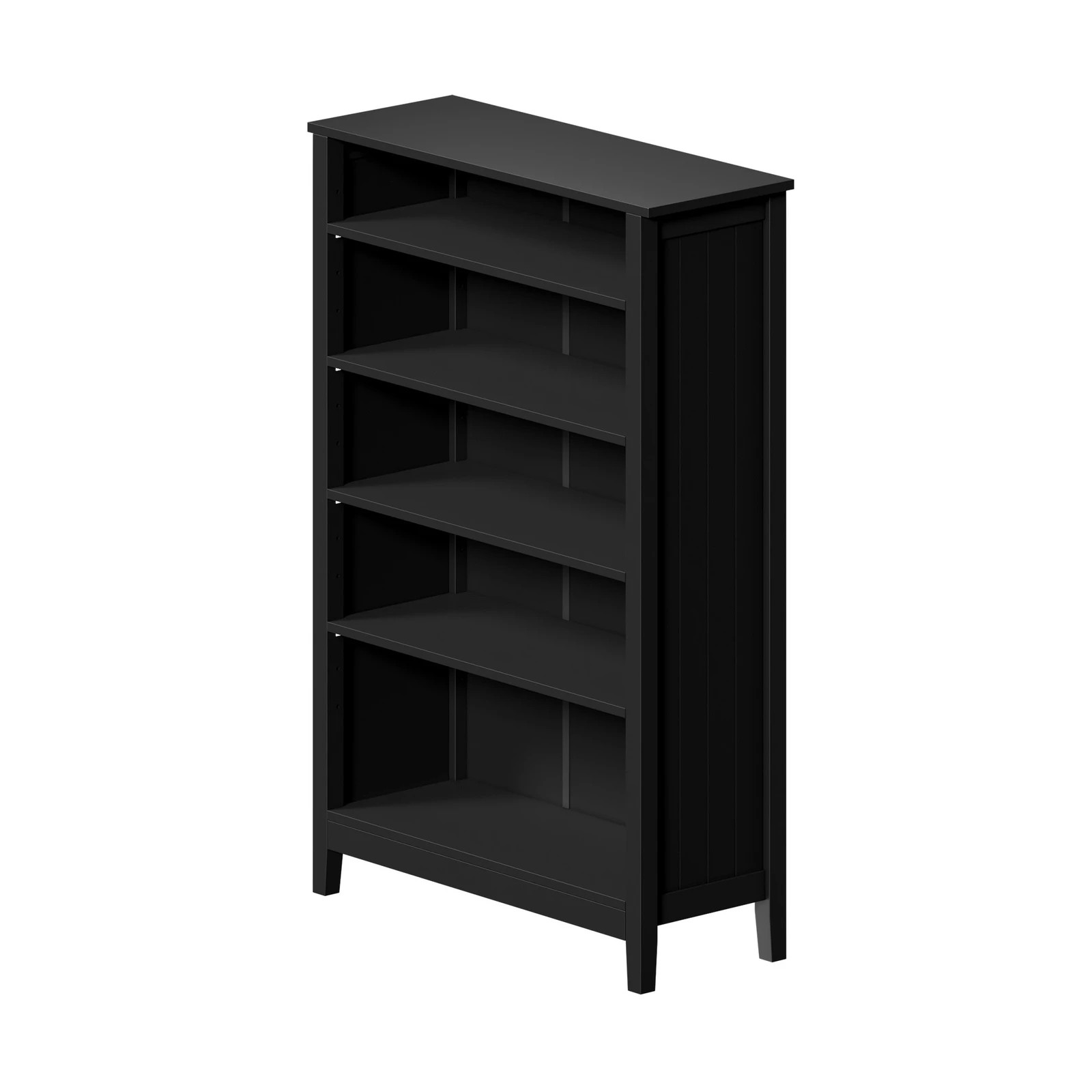 6 Oikiture Bookshelf Bookcase Display Shelf 5-tier Storage Cabinet
 - Black, 6 of 9