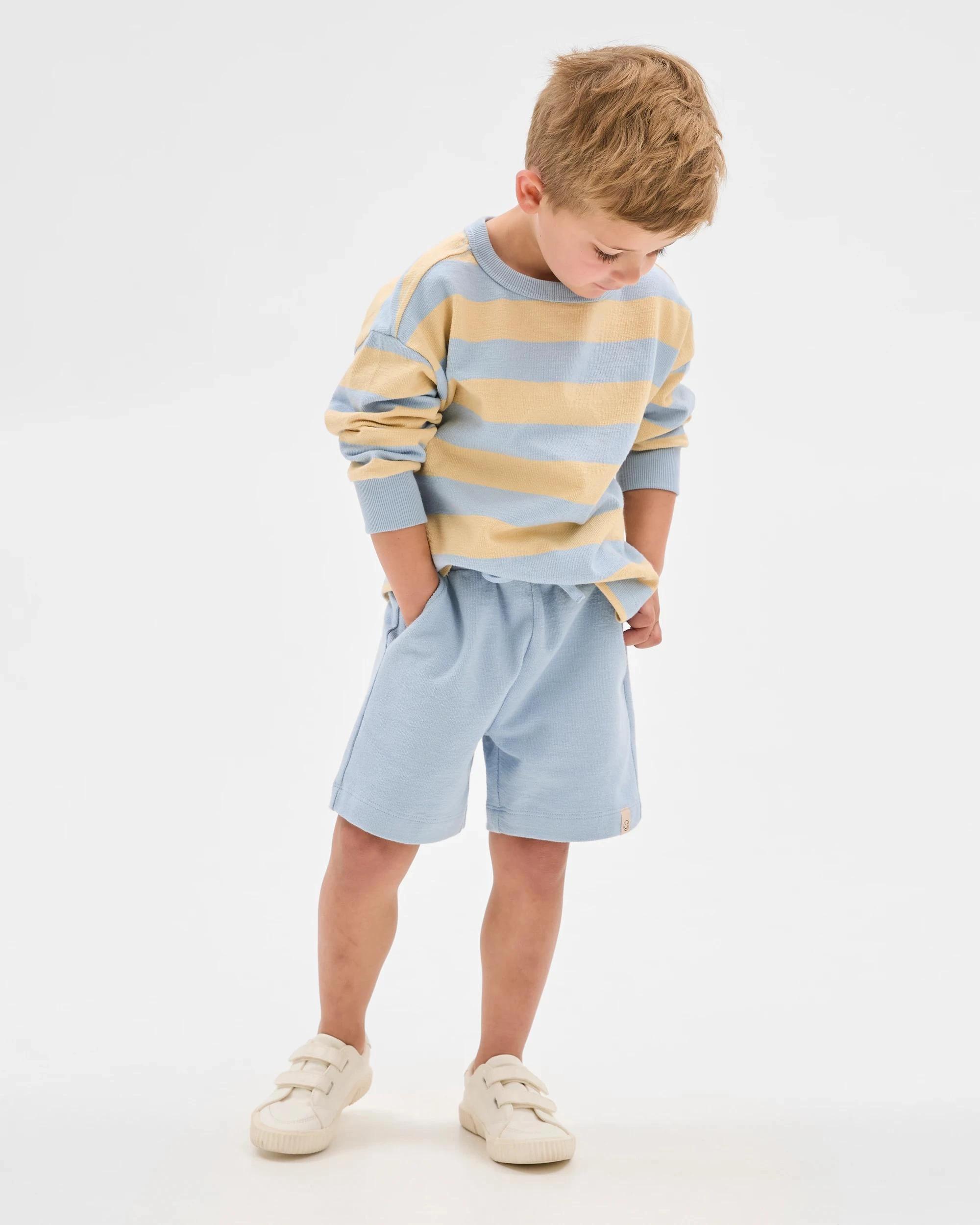 5 Target Kids Australian Cotton Textured Fleece Crew Top and Short Set , 5 of 8