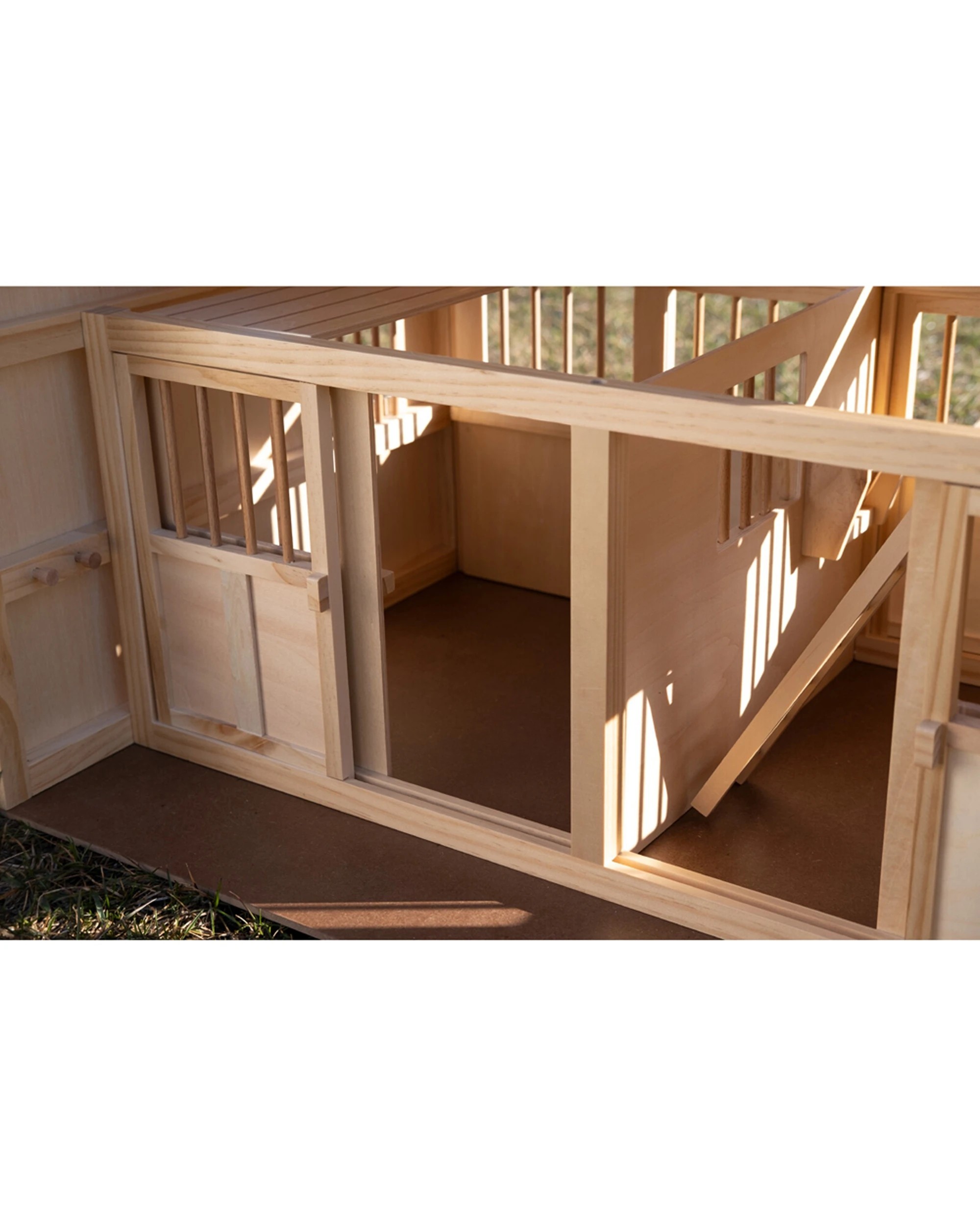 4 Countryside Wooden Stable & Barn Kids Children Farm Creative Play Toy Set - Natural, 4 of 5