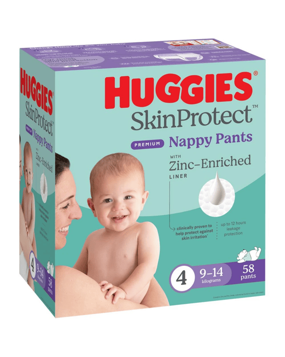 Huggies Skin Protect Nappies Size 4 58 Pack