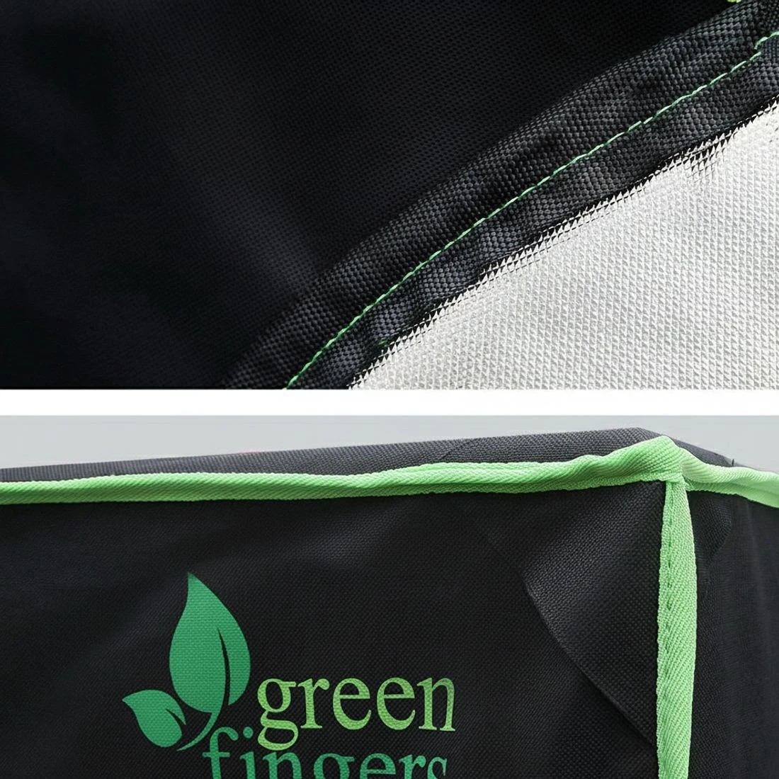 3 Green Fingers Grow Tent 120x60x150CM Hydroponics Kit Indoor Plant Room System - Black, 3 of 7