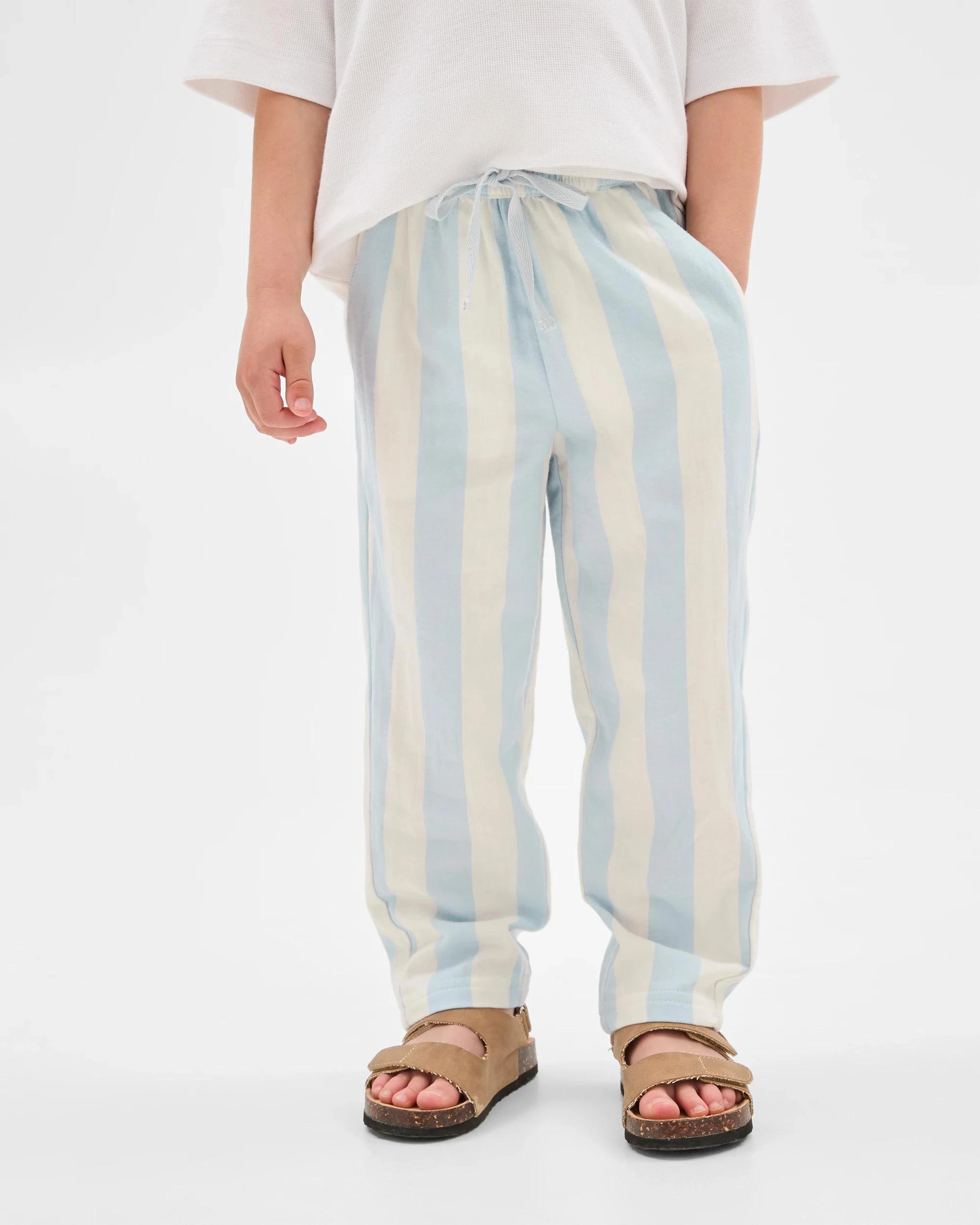 2 Target Kids Lightweight Woven Pull On Pants LIGHT BLUE STRIPE, 2 of 7