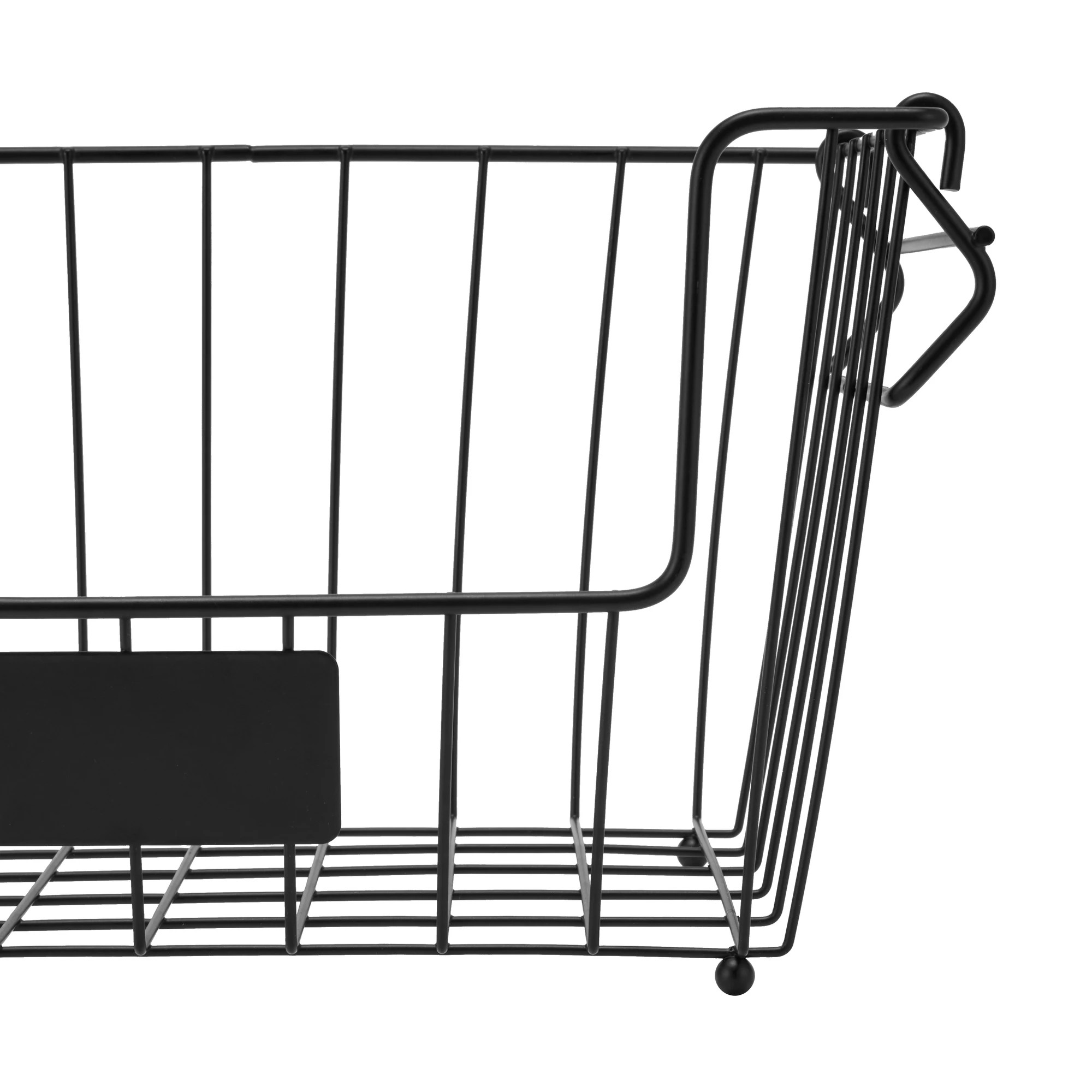 5 Stackable Blackboard Basket - Small, Black, 5 of 7