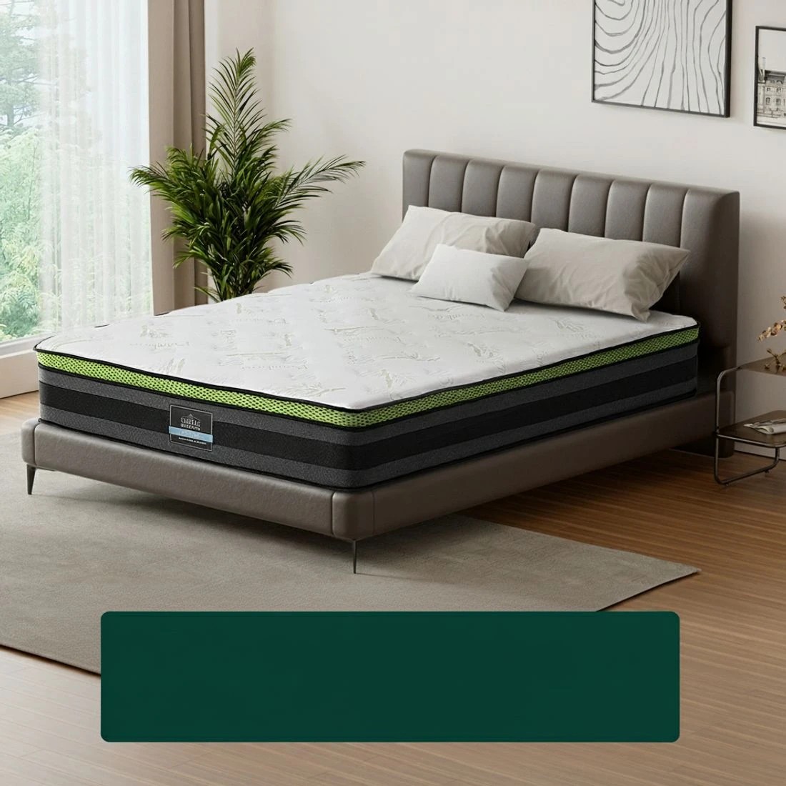 4 Giselle Mattress Cool Gel Foam 30cm King - King Bed - Grey, 4 of 7