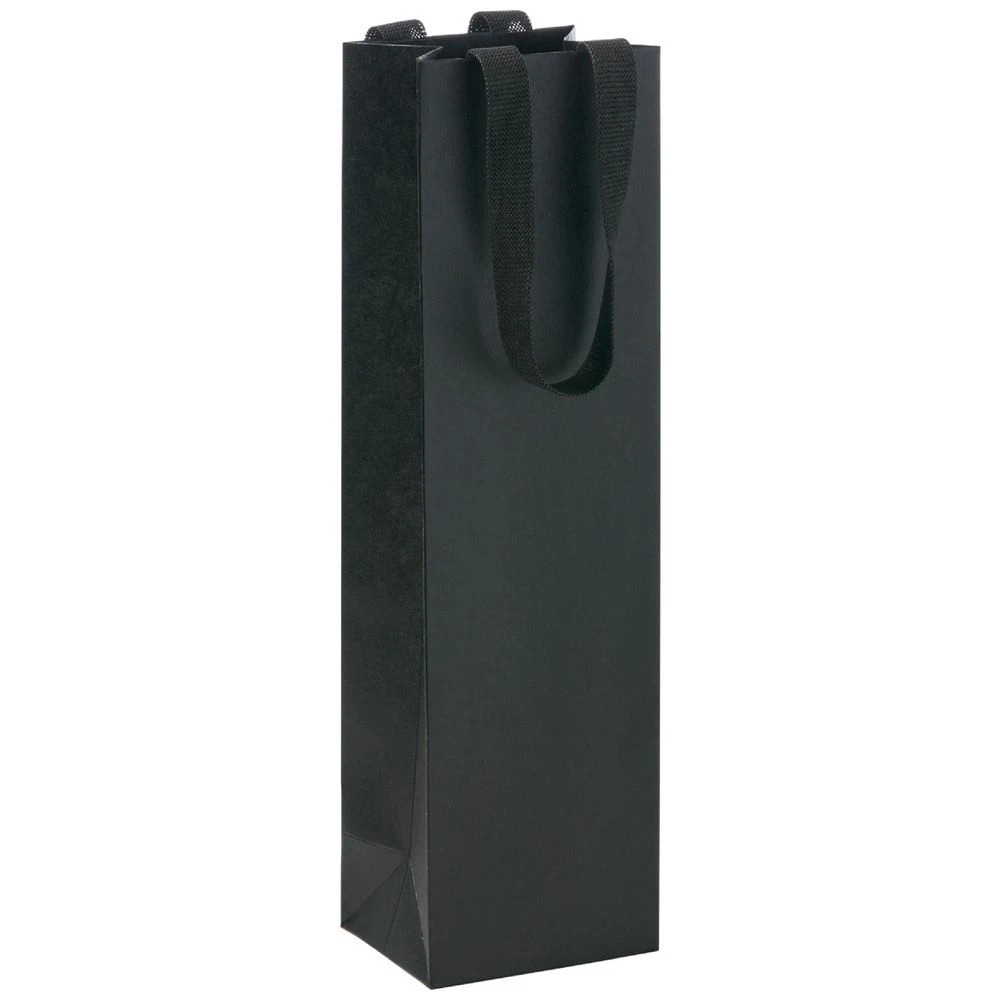 1 J. Burrows Premium Bottle Bags Black 6 pack, 1 of 2