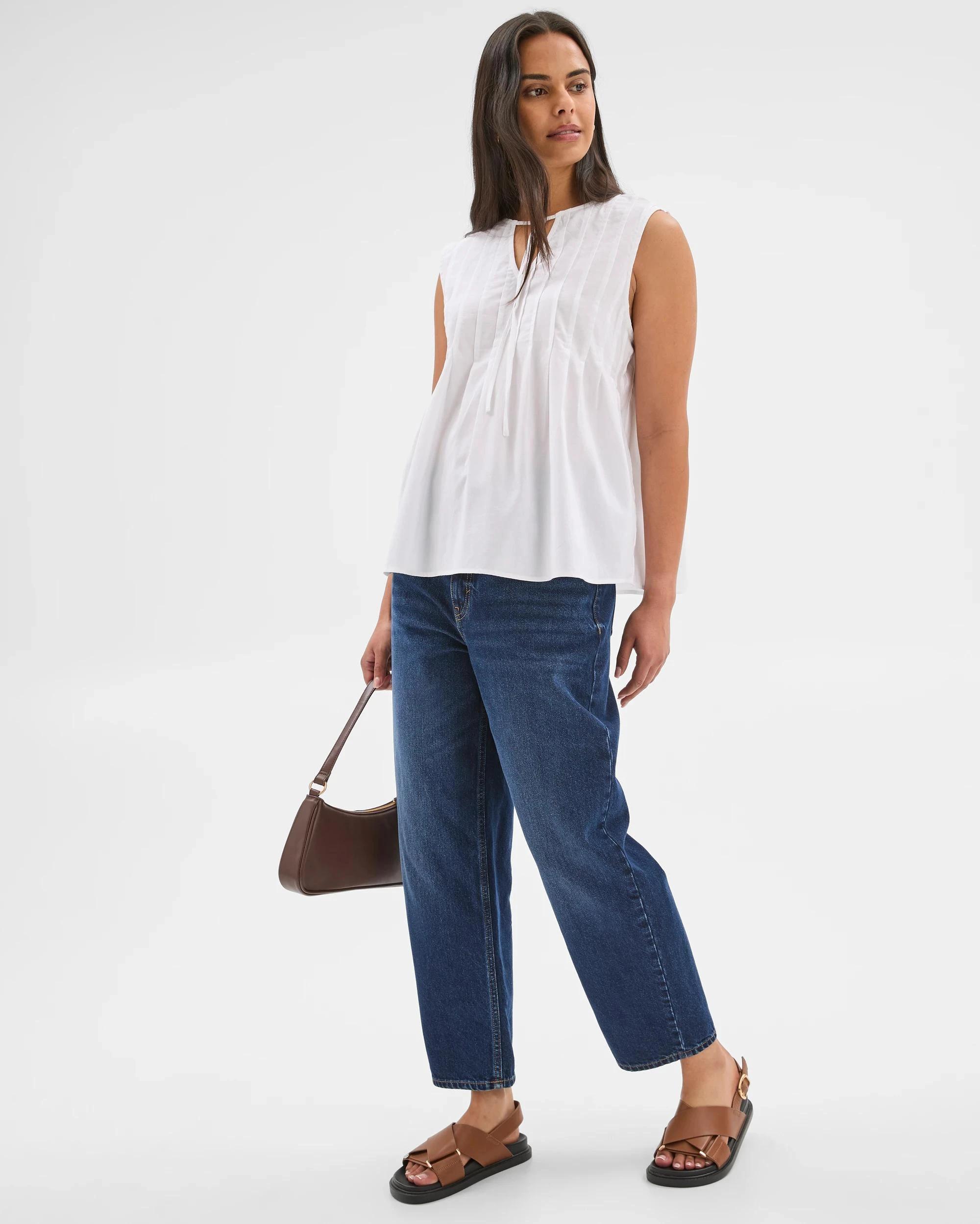 4 Target Pintuck Tank Top WHITE, 4 of 7