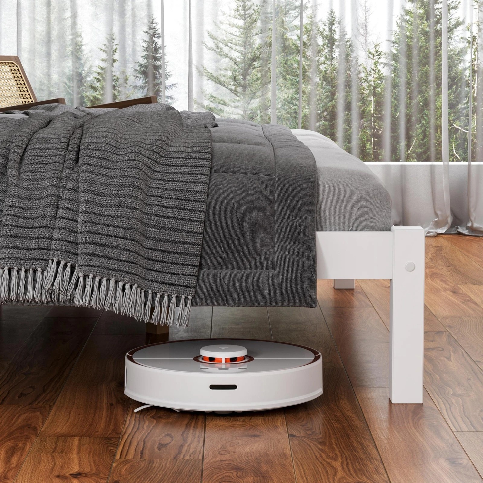 6 Alfordson Bed Frame Wooden Timber Queen Size Mattress Base Platform Fenella - White, 6 of 10