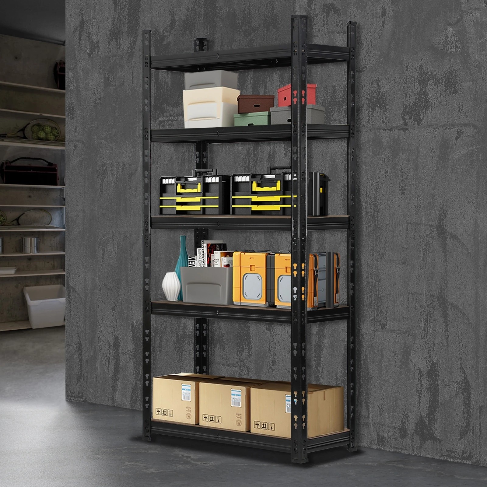 3 Sharptoo Garage Shelving Warehouse Shelves Storage Rack Pallet Racking 1.8x1.2m - Black, 3 of 3