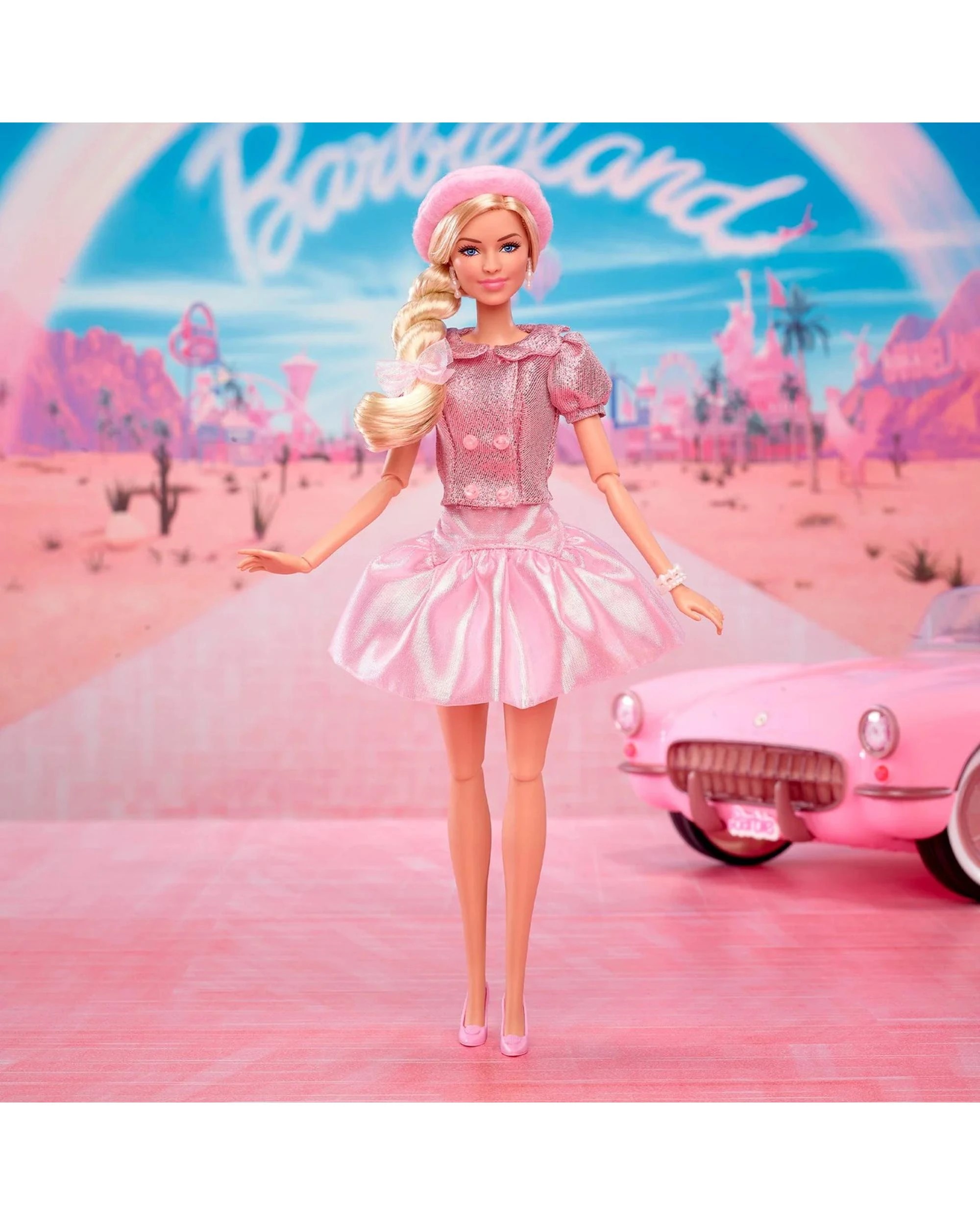 3 Barbie the Movie Barbie Pink Puffy Dress with Pink Beret Collector Fashion Doll - Pink, 3 of 10