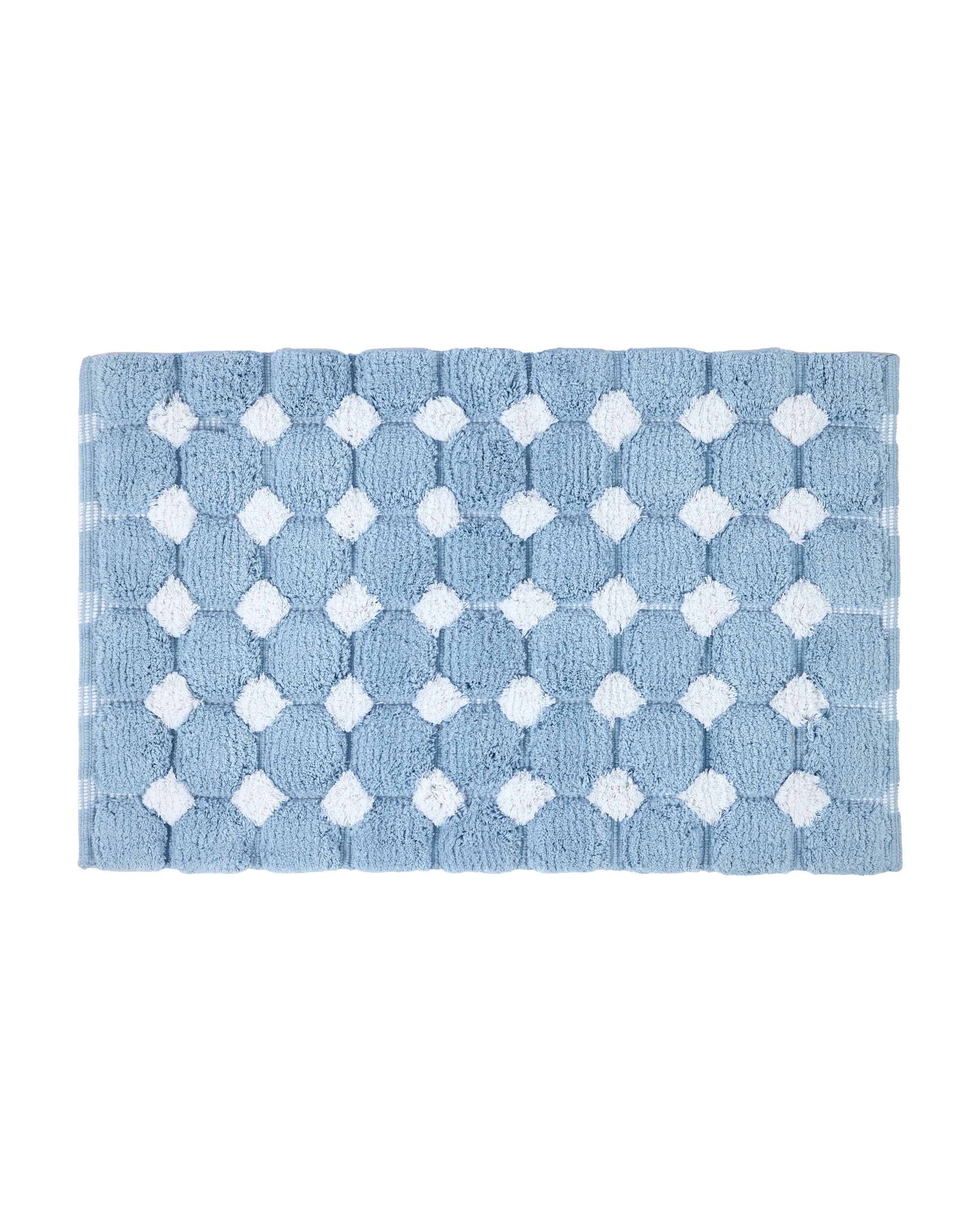 1 Popcorn Bath Mat - Blue, 1 of 5