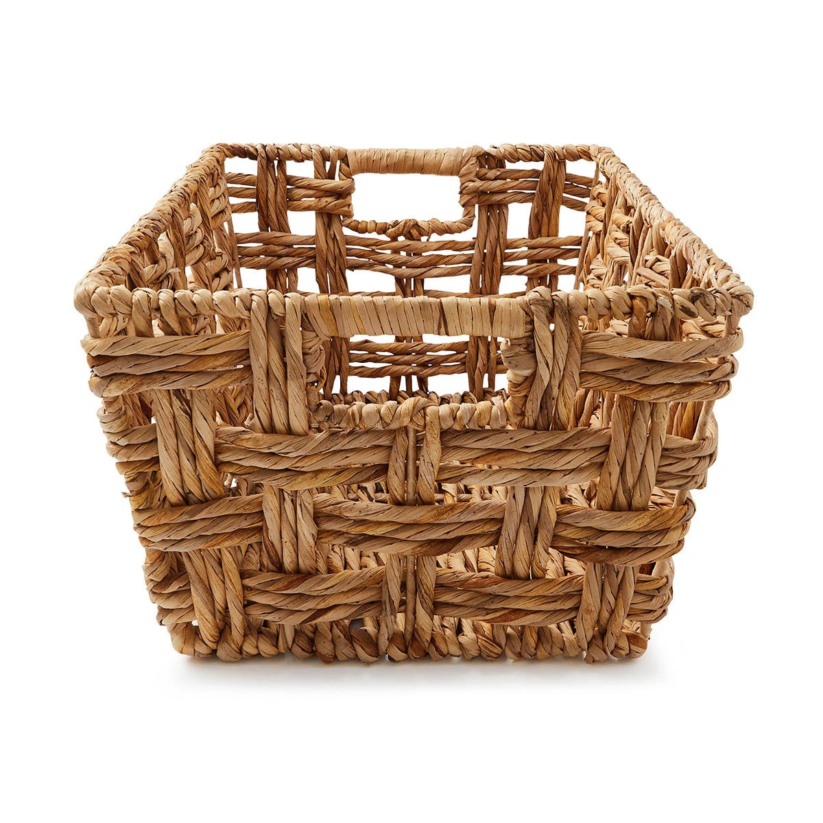 6 Rectangle Checkered Open Weave Basket - Natural, 6 of 8