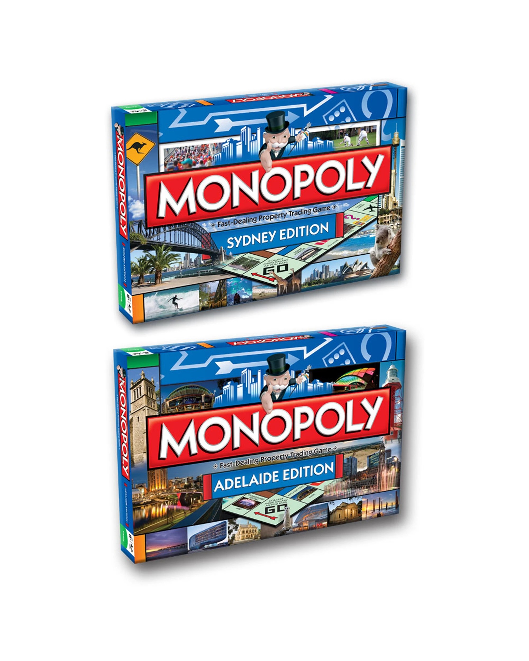 1 Monopoly Sydney And Adelaide Edition Strategy Board Games 2 Pack - Multi, 1 of 5