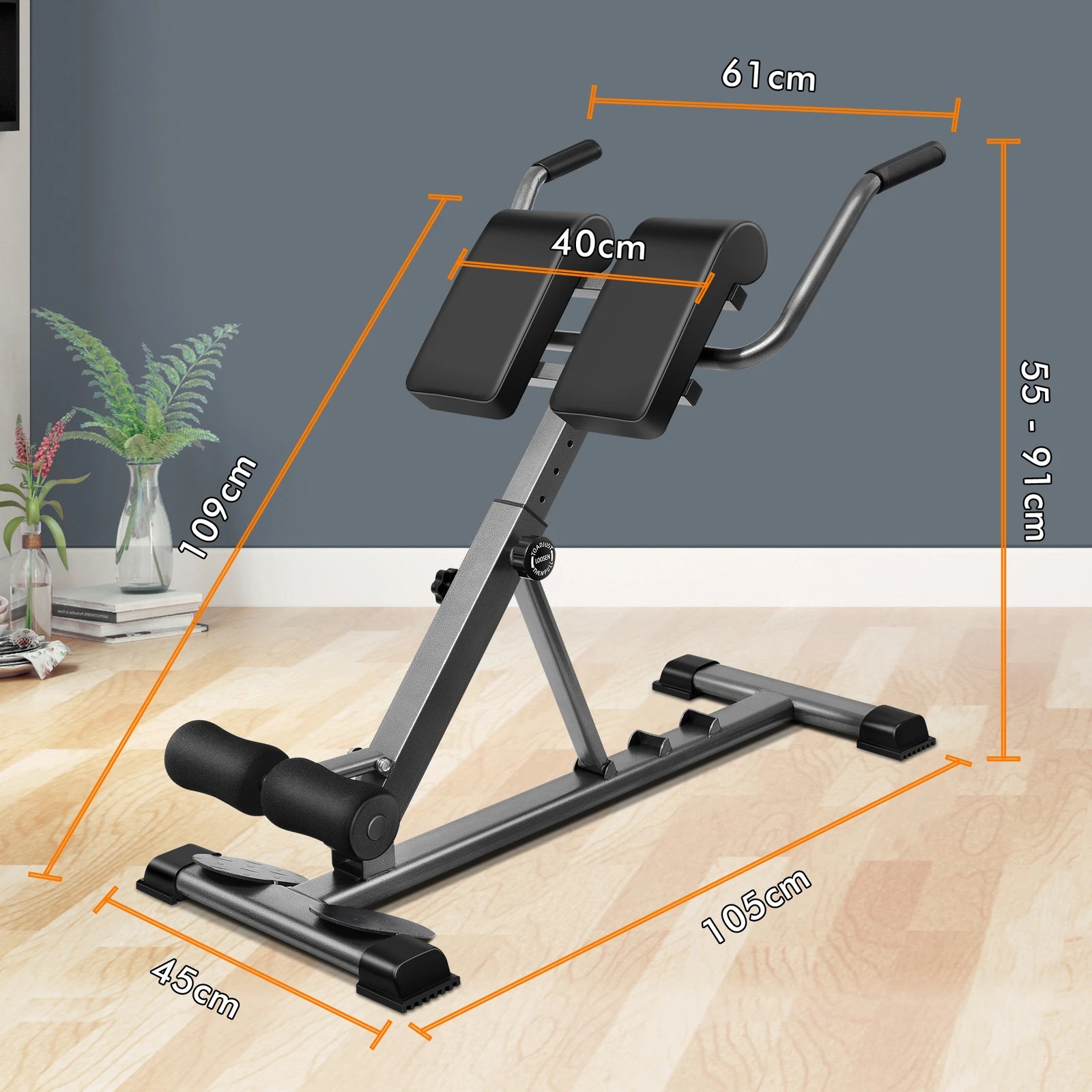 7 Black Lord Weight Bench Roman Chair, 7 of 10