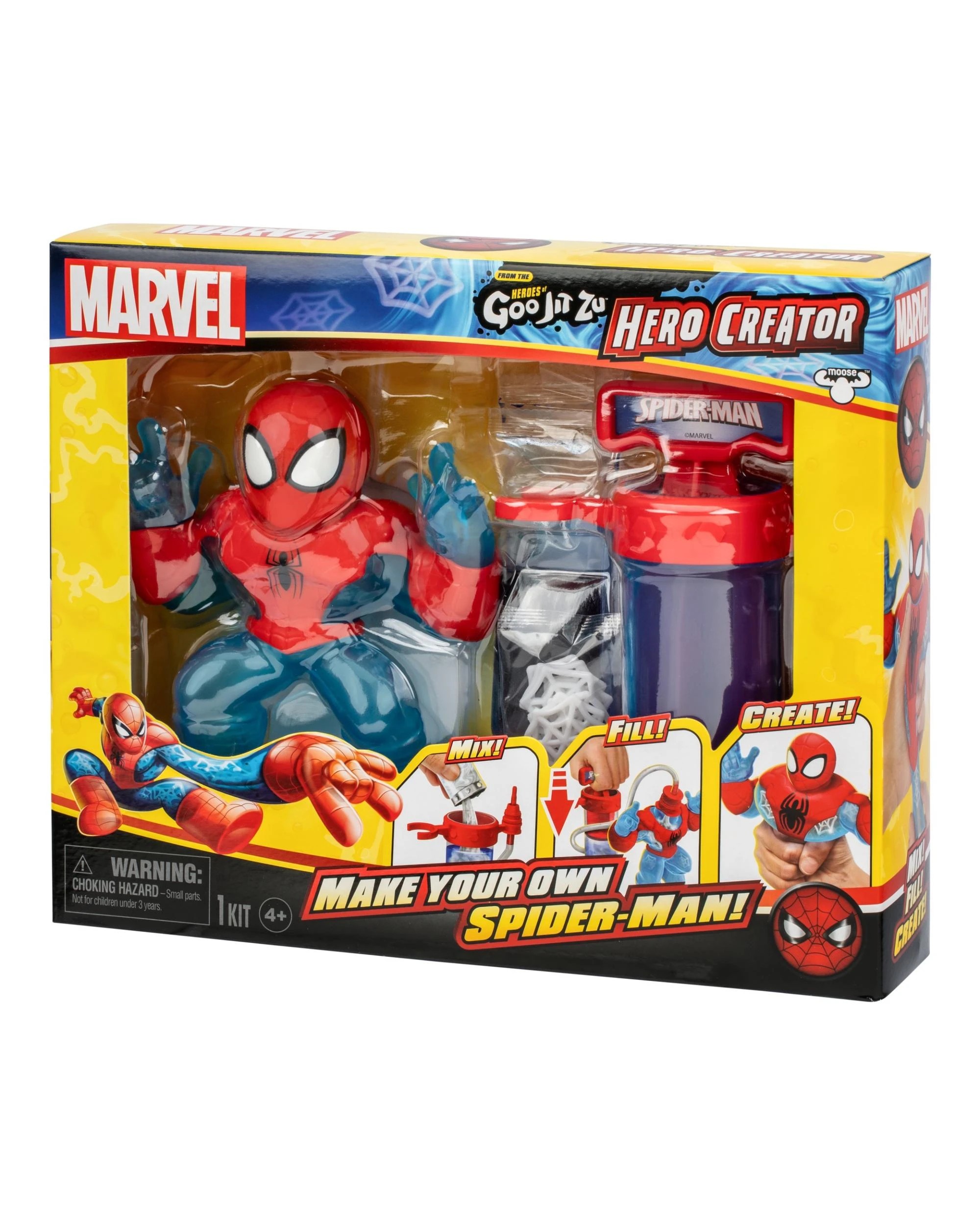 3 Heroes of Goo-Jit-Zu Marvel Spider-Man Hero Creator Pack, 3 of 10