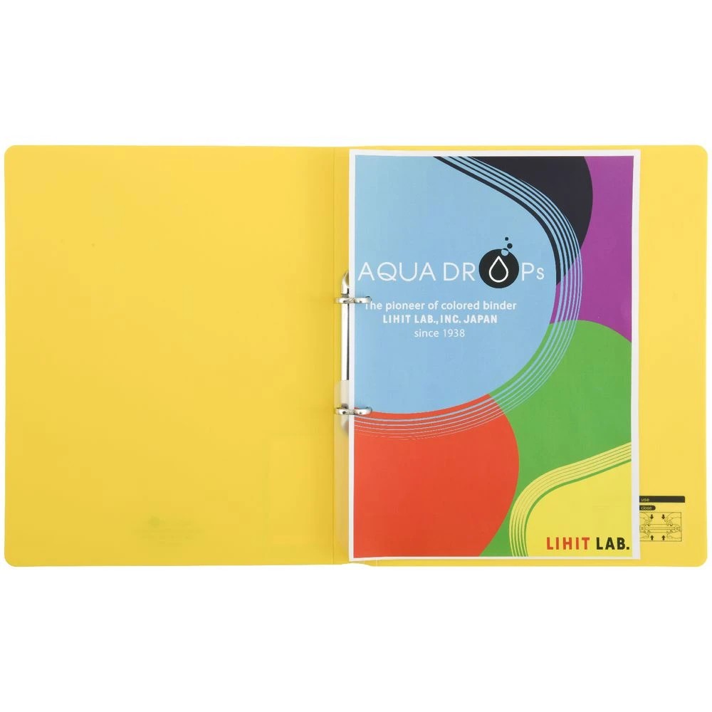4 Aqua Drops A4 Twist Binder 2-O 18mm Vivid Yellow, 4 of 4
