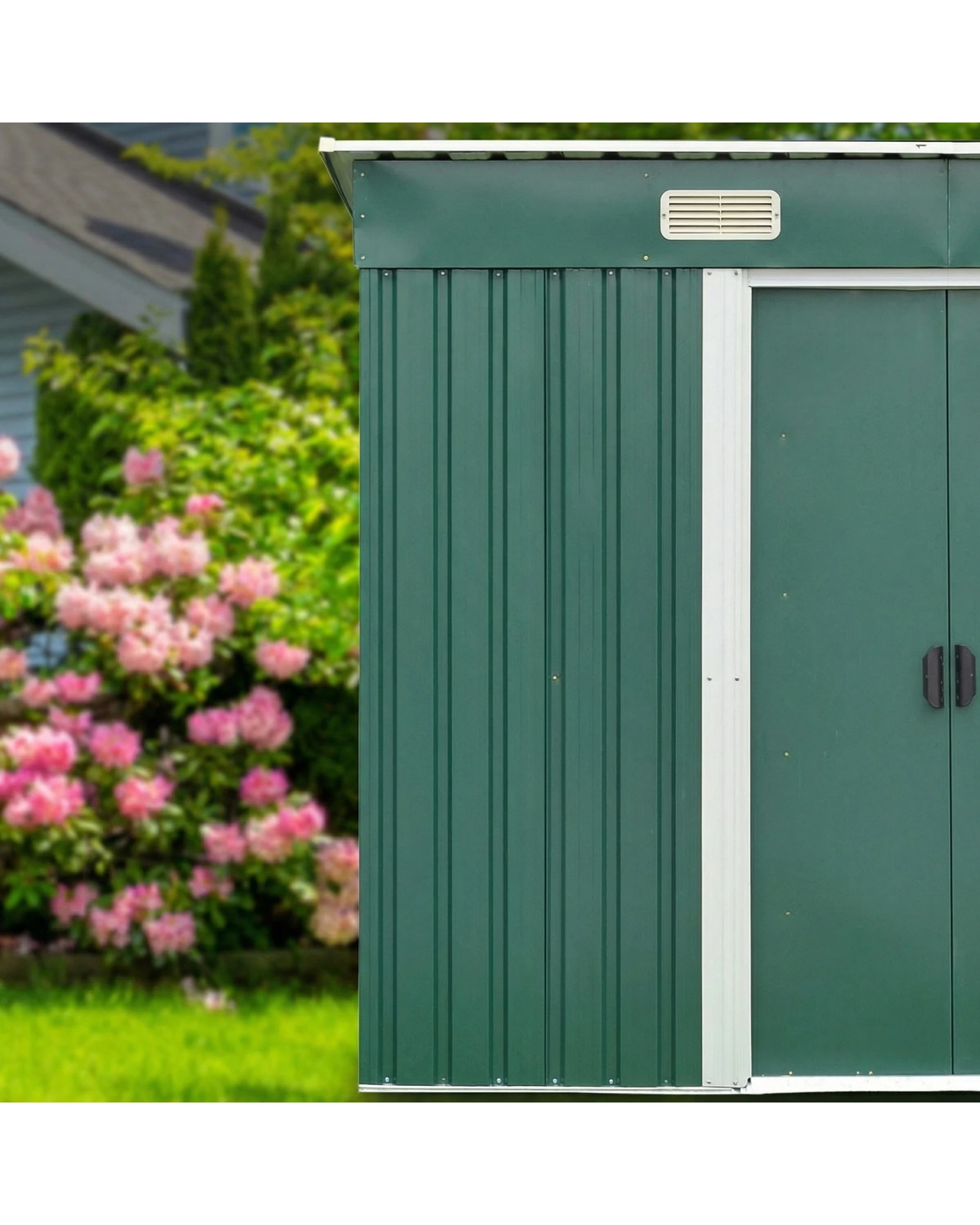 5 Wallaroo 4ft x 6ft Garden Sheds Tool Storage Outdoor Workshop Shelter Flat Roof, 5 of 8