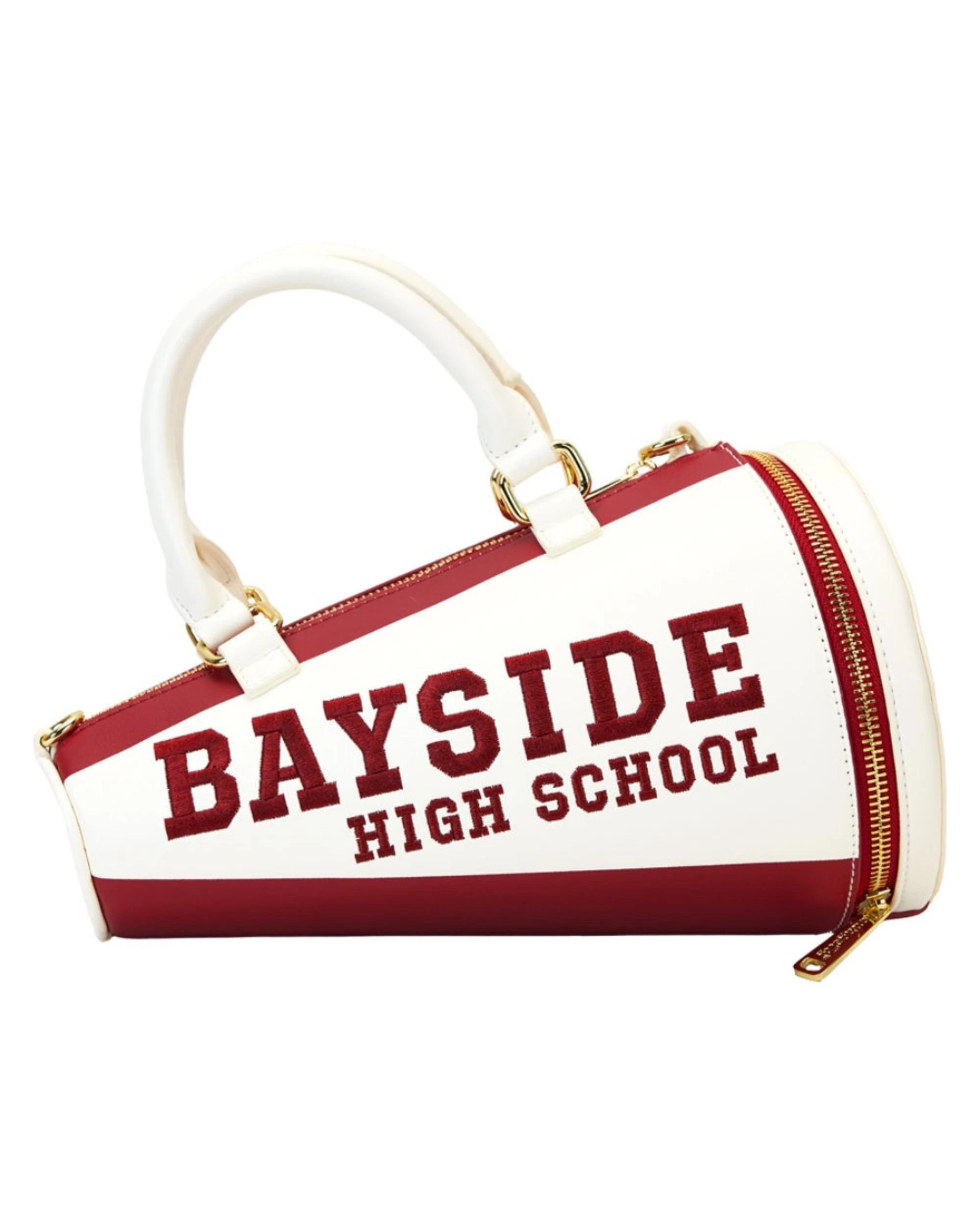 1 Loungefly Saved By The Bell Bayside High Megaphone Figural 10 inch Faux Leather Crossbody Bag, 1 of 5