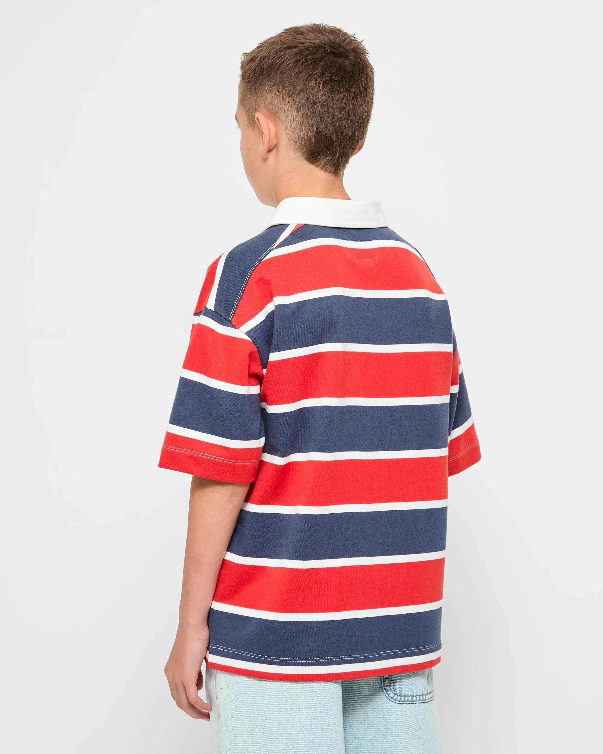 3 Target Short Sleeve Rugby Top RED, 3 of 5