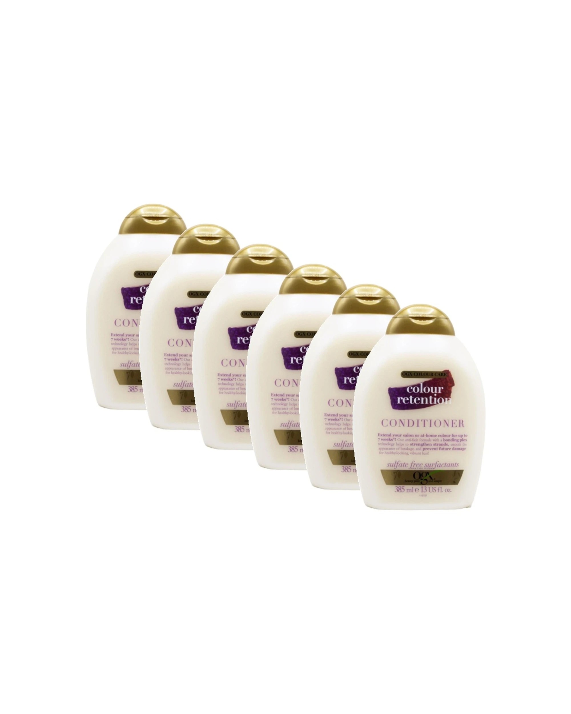 1 OGX 6PK Hair Care Colour Retention Conditioner 385ml No Sulphates Strengthening Hair Care - Multi, 1 of 3