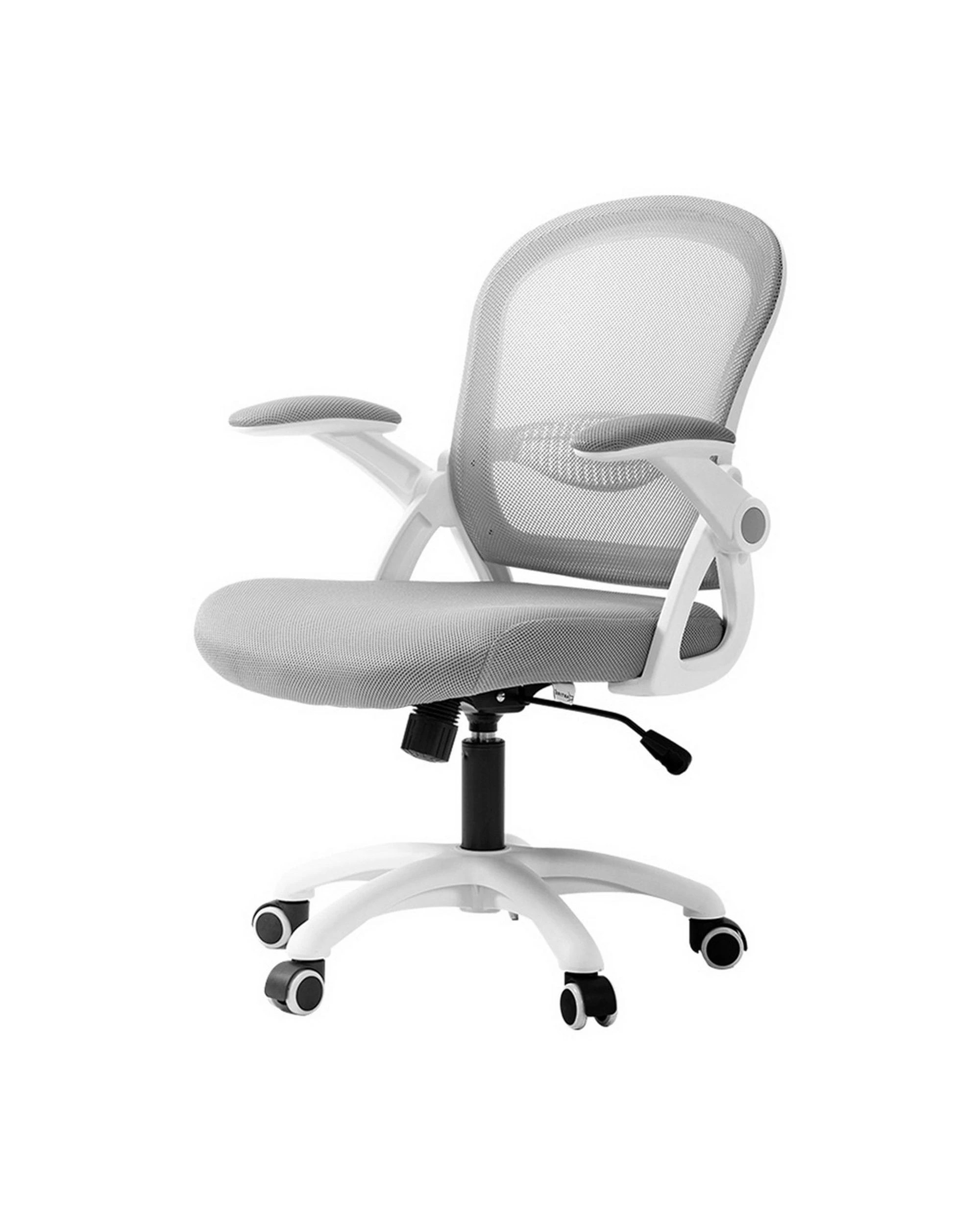 1 Artiss Mesh Office Chair Mid Back - Grey, 1 of 6