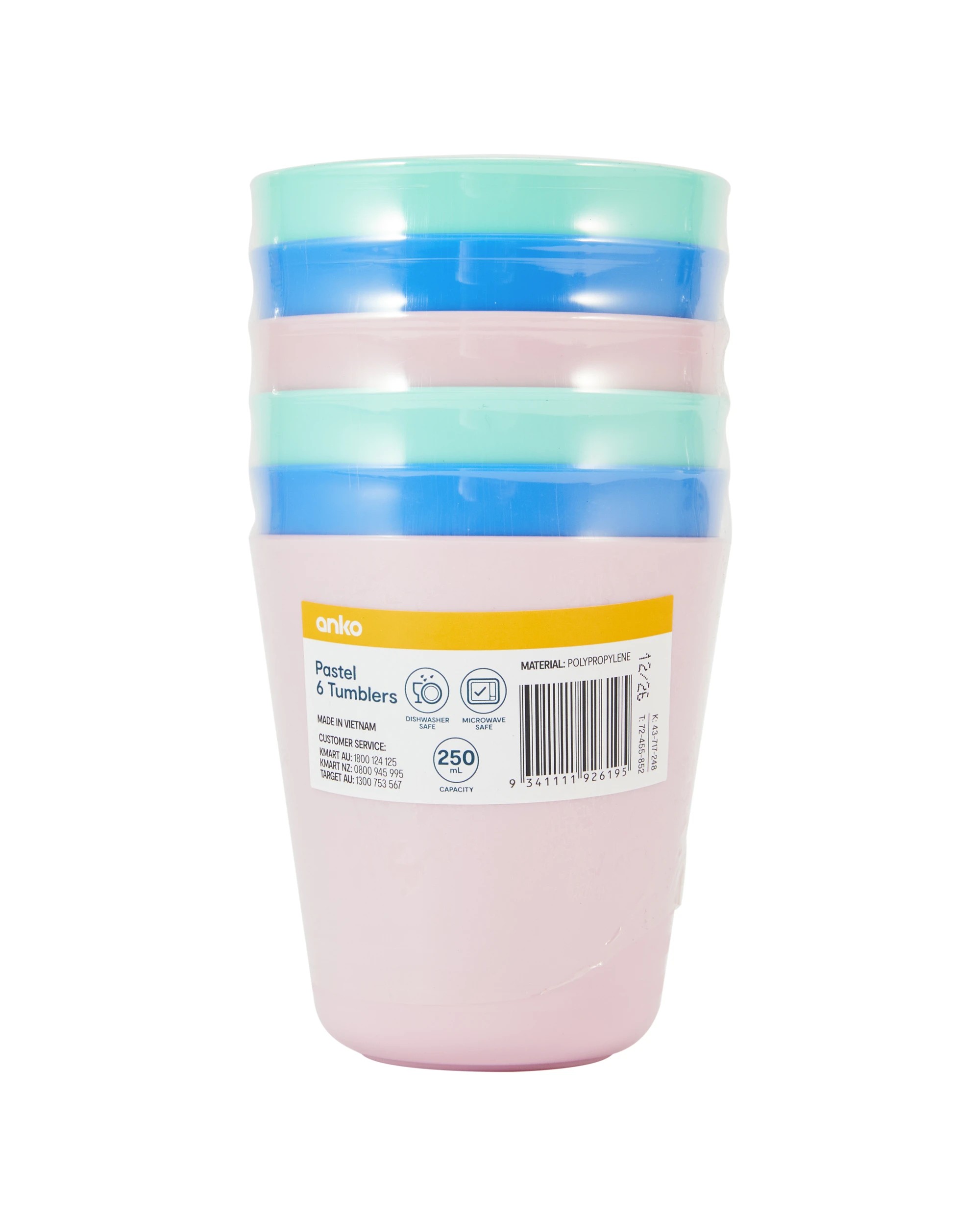 4 6 Pastel Tumblers, 4 of 4