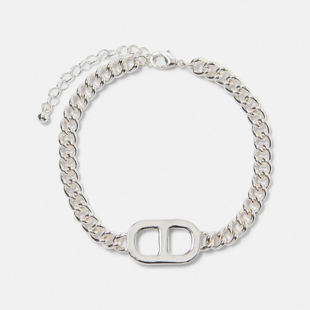 1 Interlink Chain Bracelet SILVER, 1 of 4