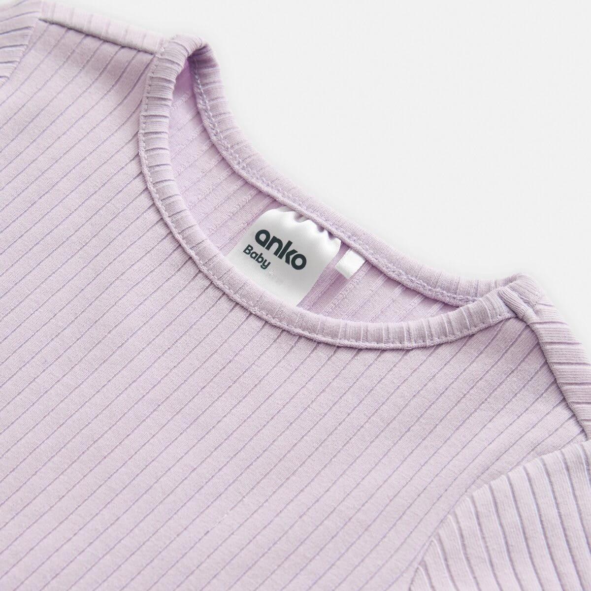 7 3 Pack Long Sleeve Rib T-shirts Pur Stripe, 7 of 8