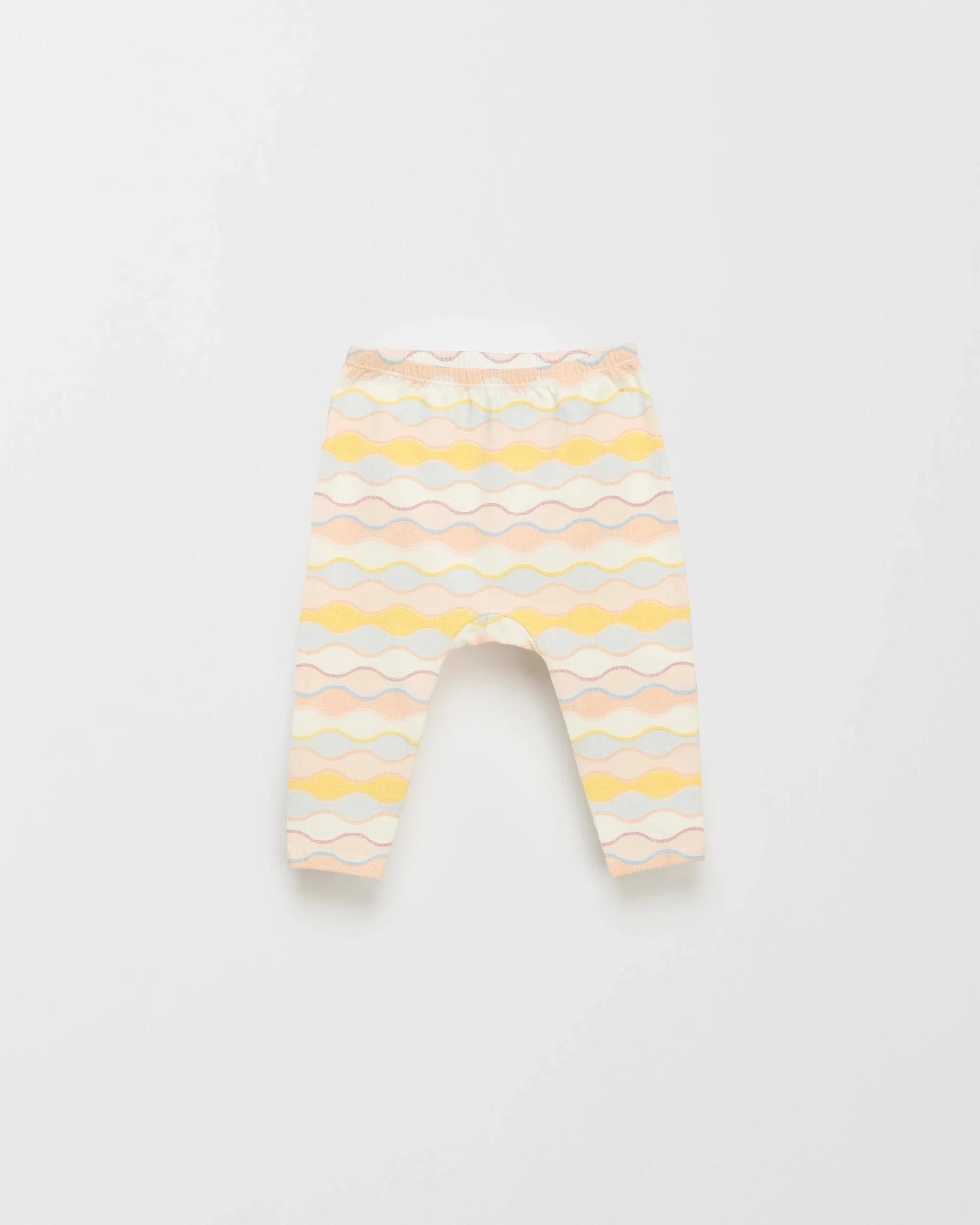 1 Target Baby Organic Cotton Print Leggings PINK WAVE, 1 of 2