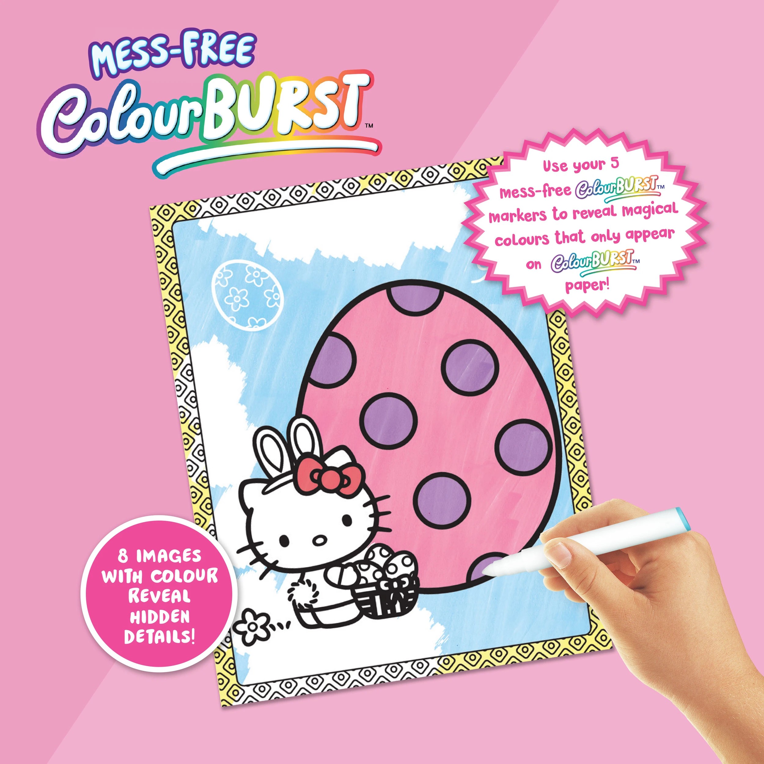 3 INKredibles Hello Kitty Mess-Free ColourBurst Activity Kit - Book, 3 of 6