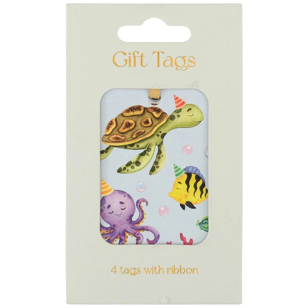 1 Otto FSC Gift Tags Sharks 4 Pack, 1 of 2