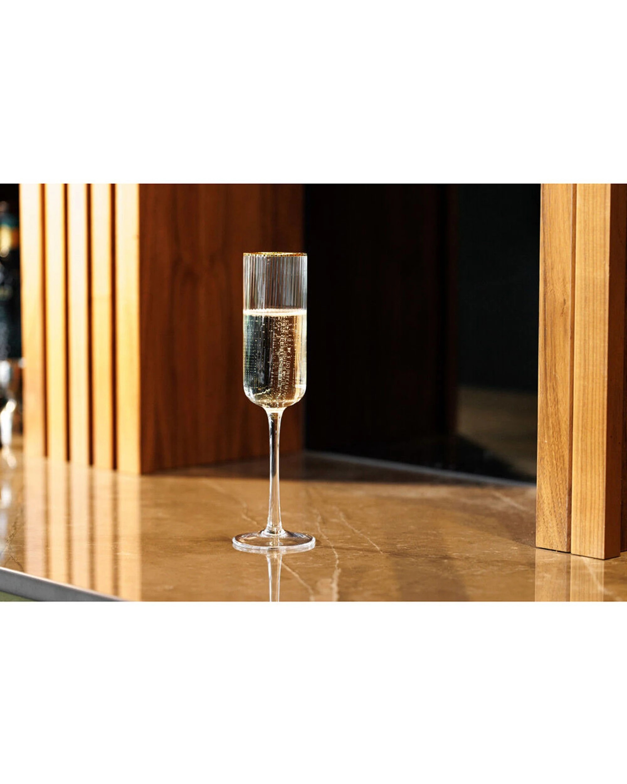 3 Mikasa 4pc Sorrento Crystal Flute Glass Set 200ml - Clear, 3 of 6