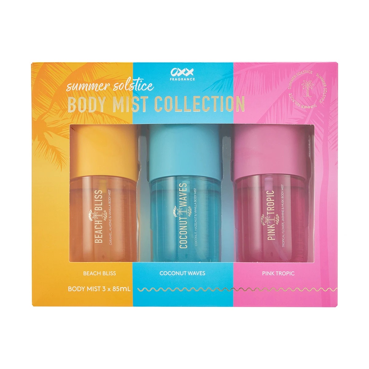 1 OXX Fragrance 3 Pack Summer Solstice Body Mist Collection, 1 of 8