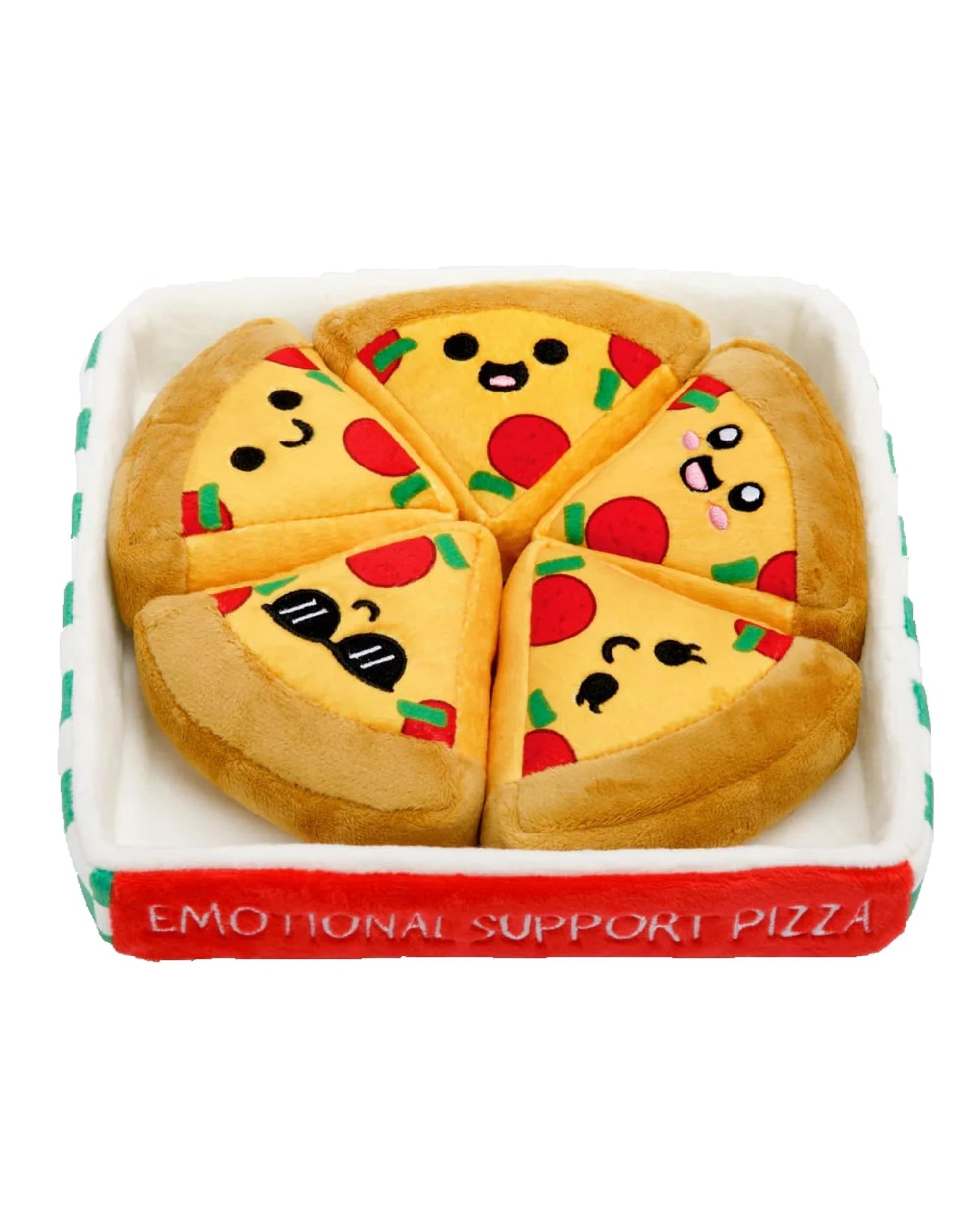 1 Emotional Support Pizza Plush Set, 1 of 3